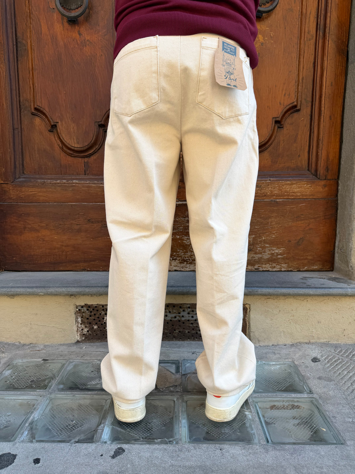 Pantalone Chinos Delamere di Pont panna