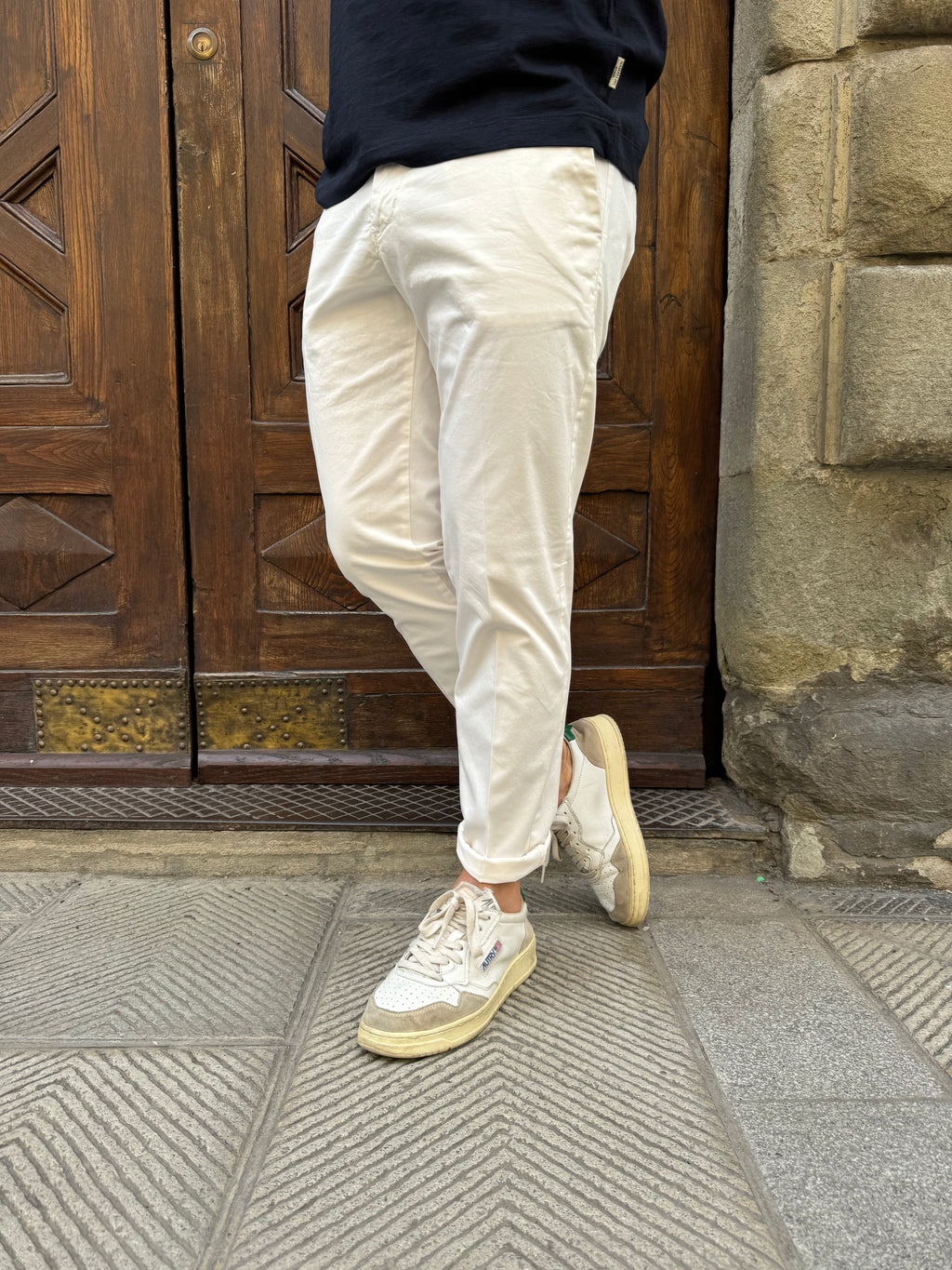 Pantalone Chinos di Telamira panna