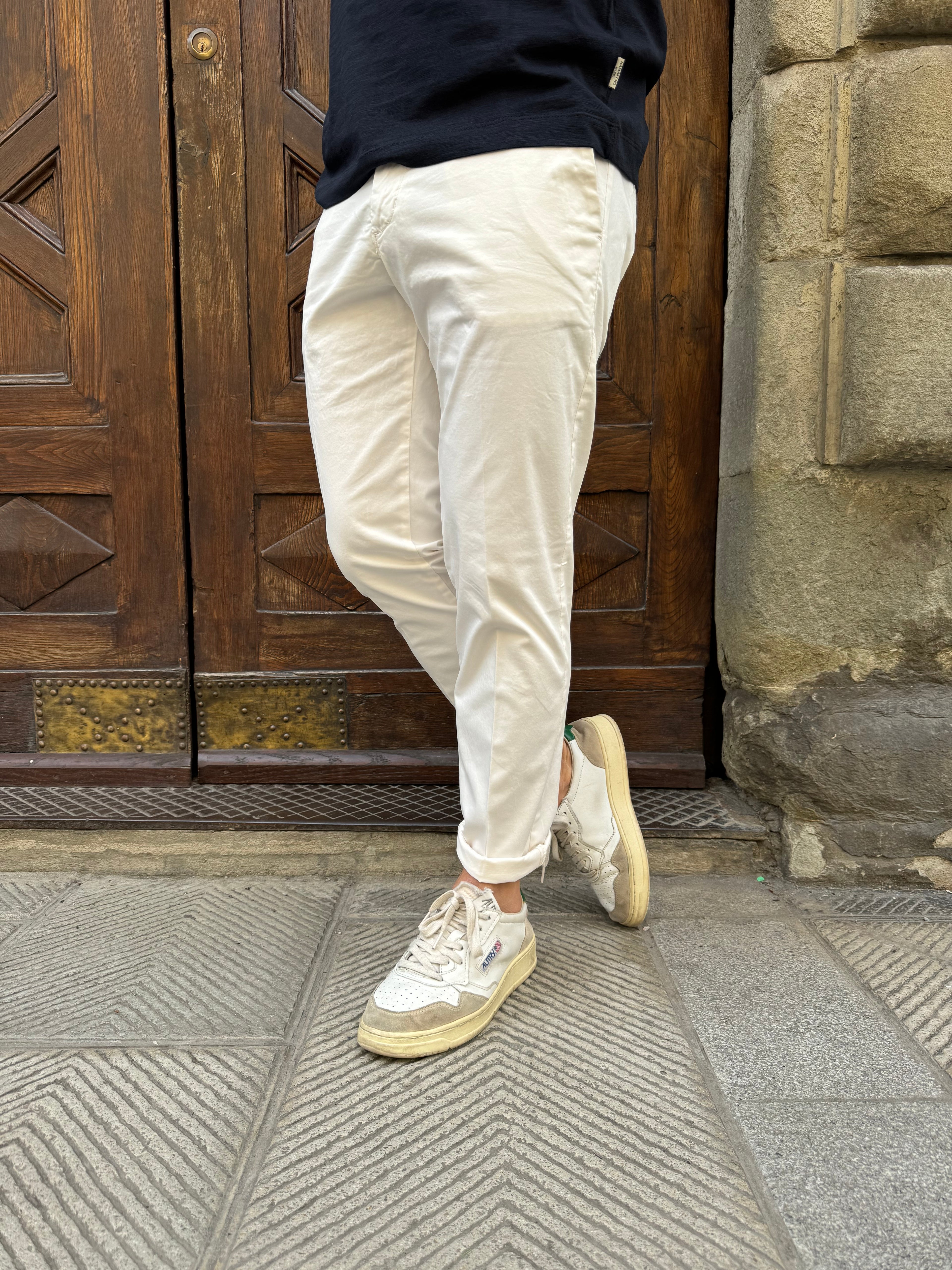 Pantalone Chinos di Telamira panna