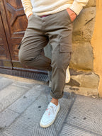 Pantalone Cargo di Trez verde militare