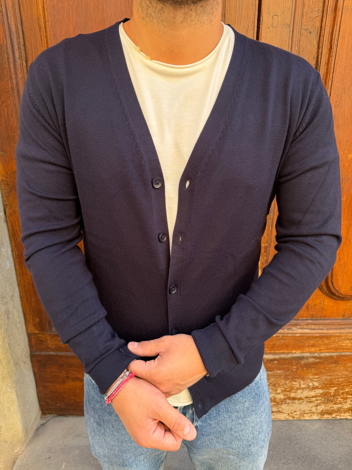Cardigan Oscar di Tréz blu