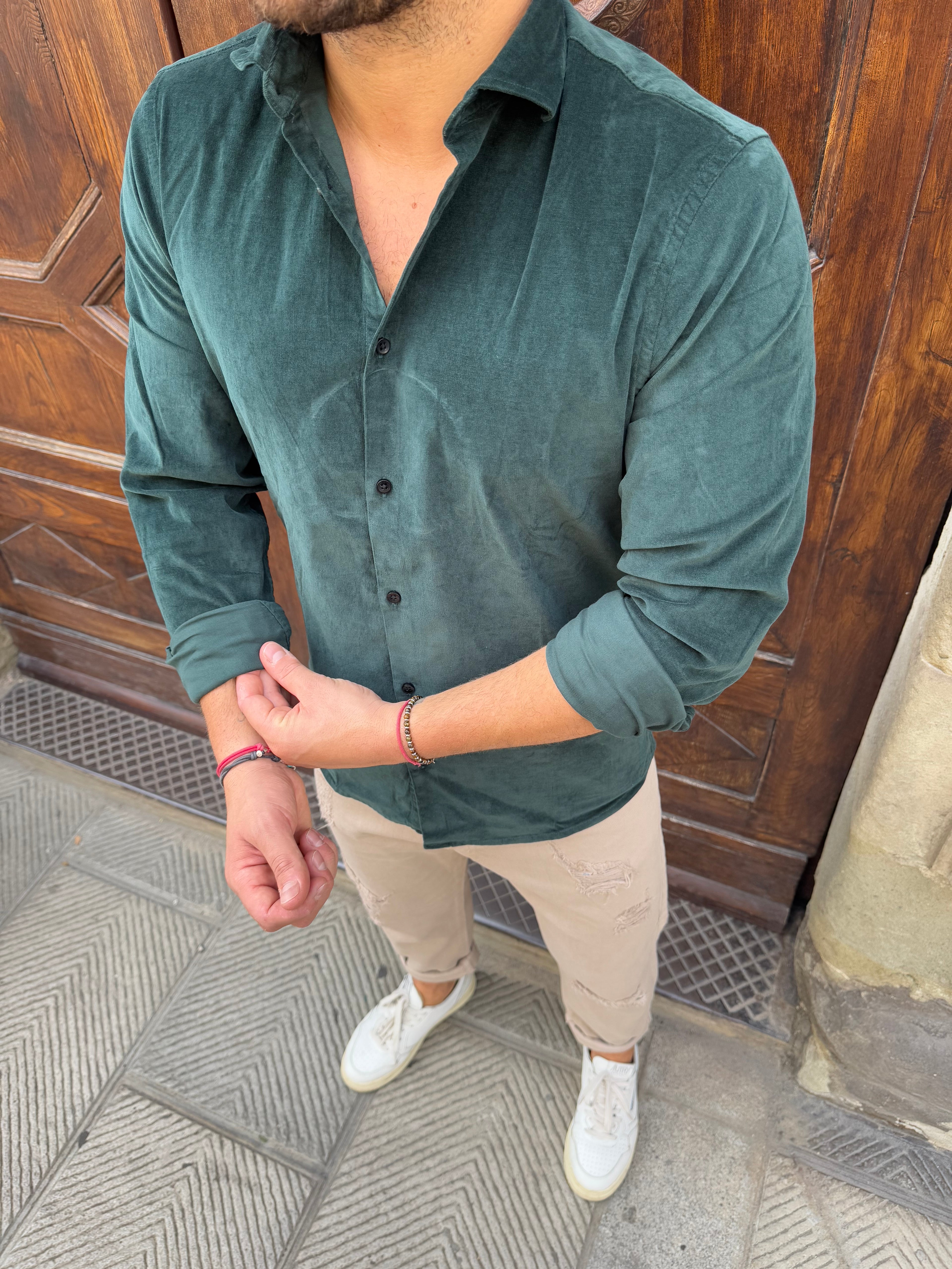 Camicia Royal di Hamaki-Ho verde