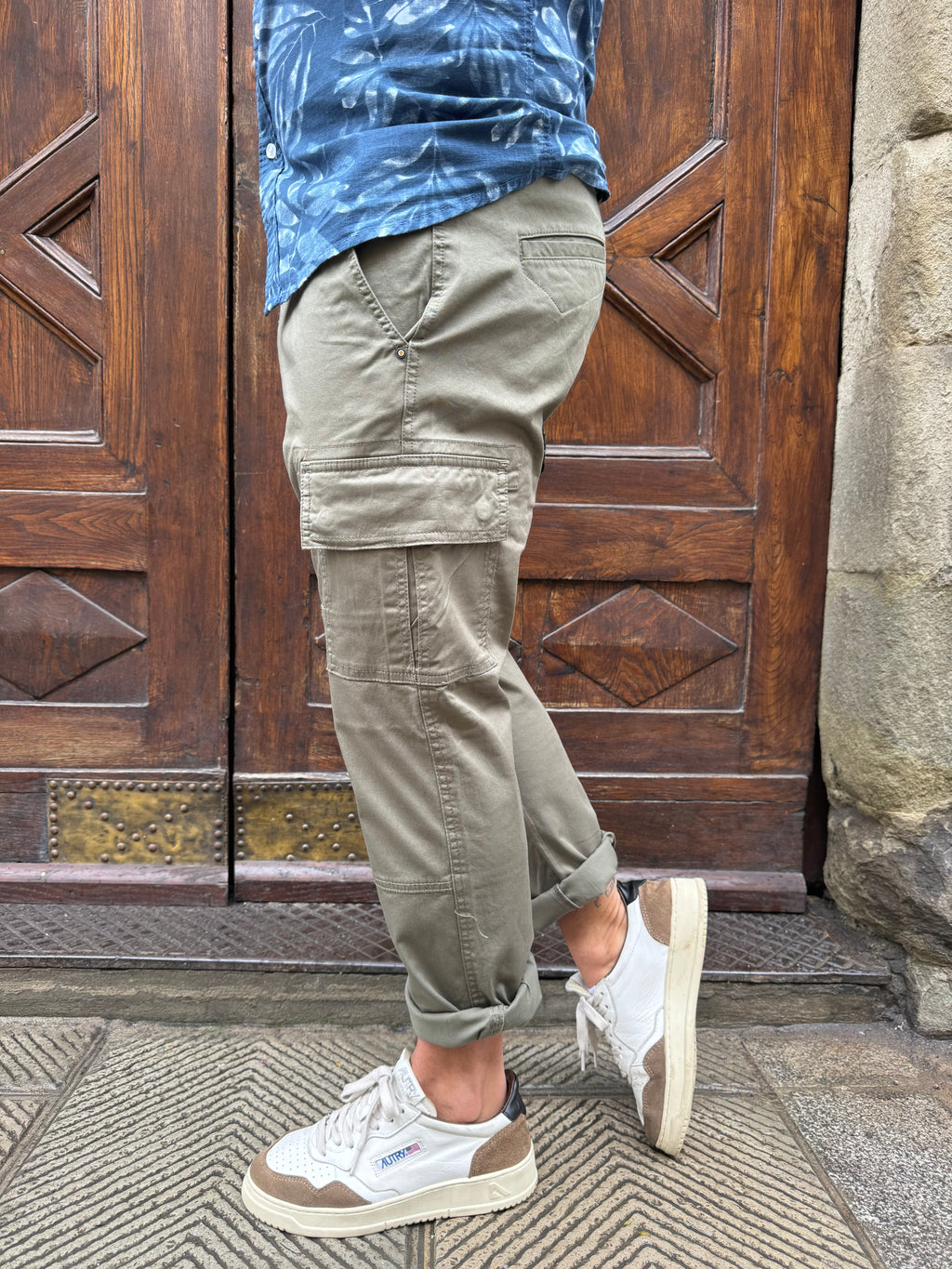 Pantalone Cargo di Trèz verde