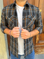 Camicia Quadro 01 di Tréz nera