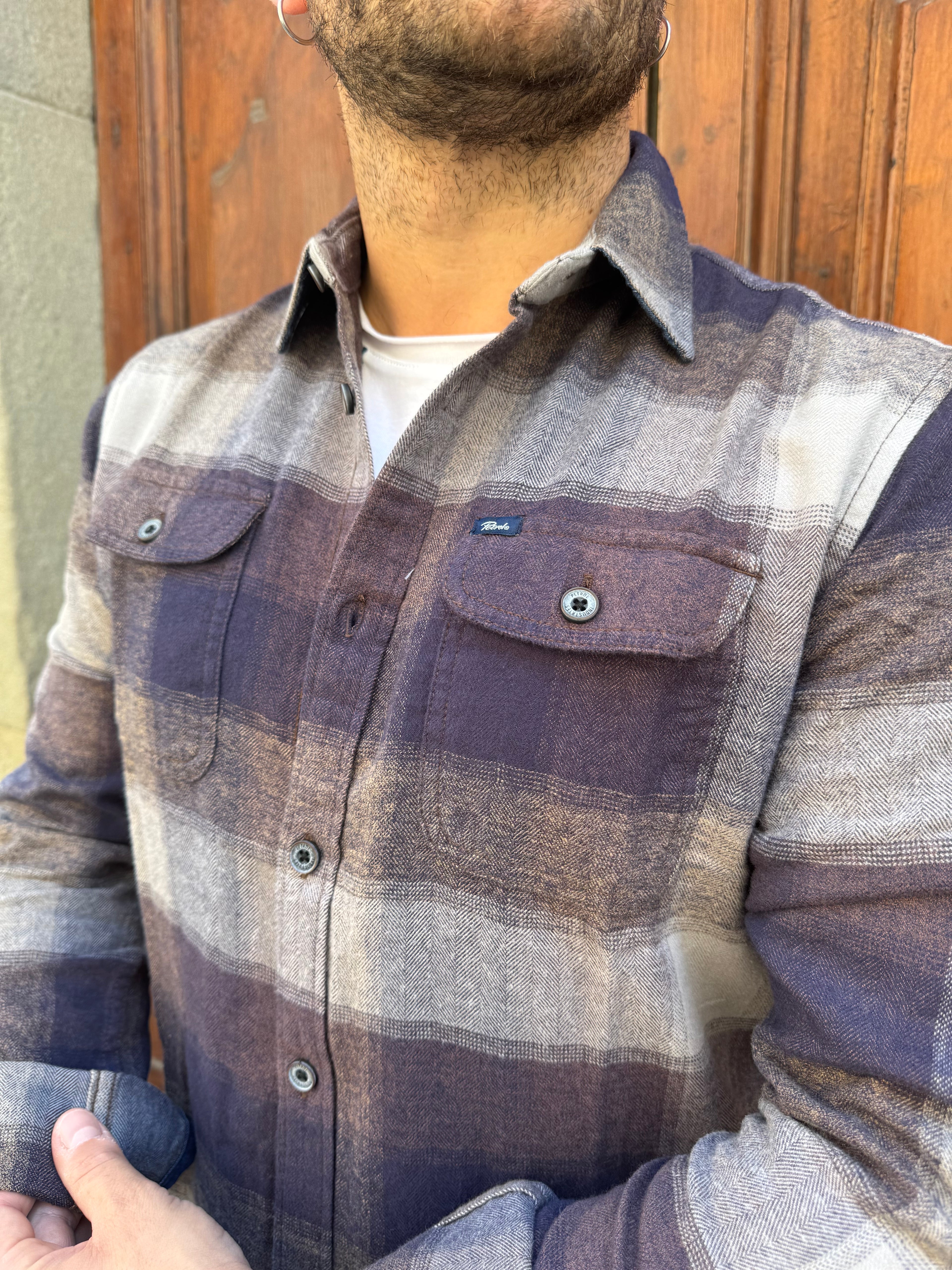 Camicia Boscaiolo di Petrol moro