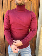 Maglioncino Dolcevita di Telamira bordeaux