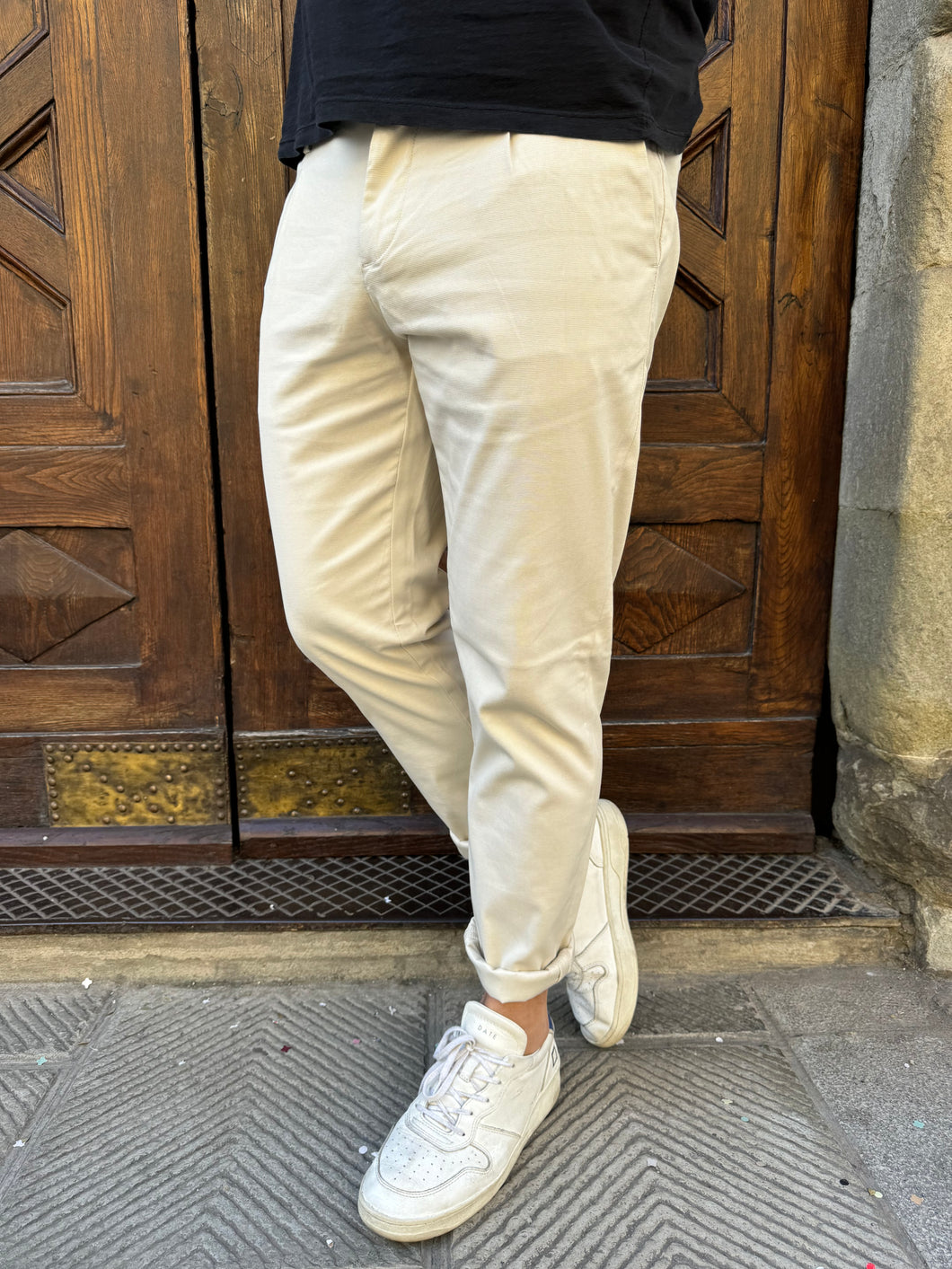 Pantalone Chinos di Trèz panna