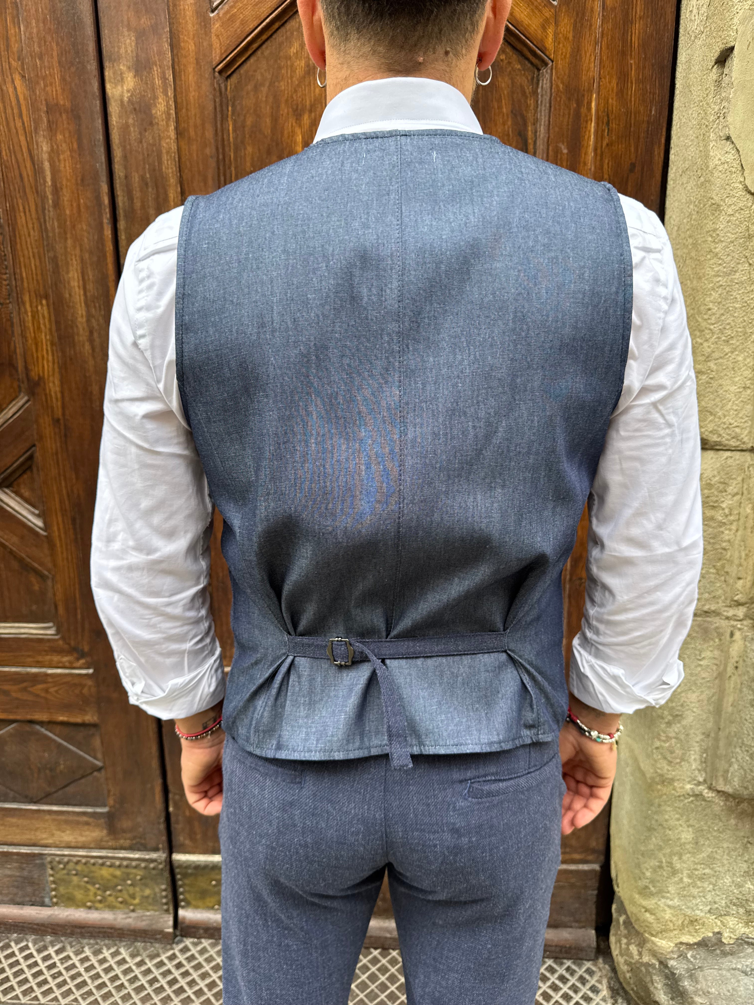 Gilet coordinato London di 3.9 blu jeans