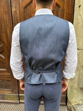 Carica l&#39;immagine nel visualizzatore di Gallery, Gilet coordinato London di 3.9 blu jeans
