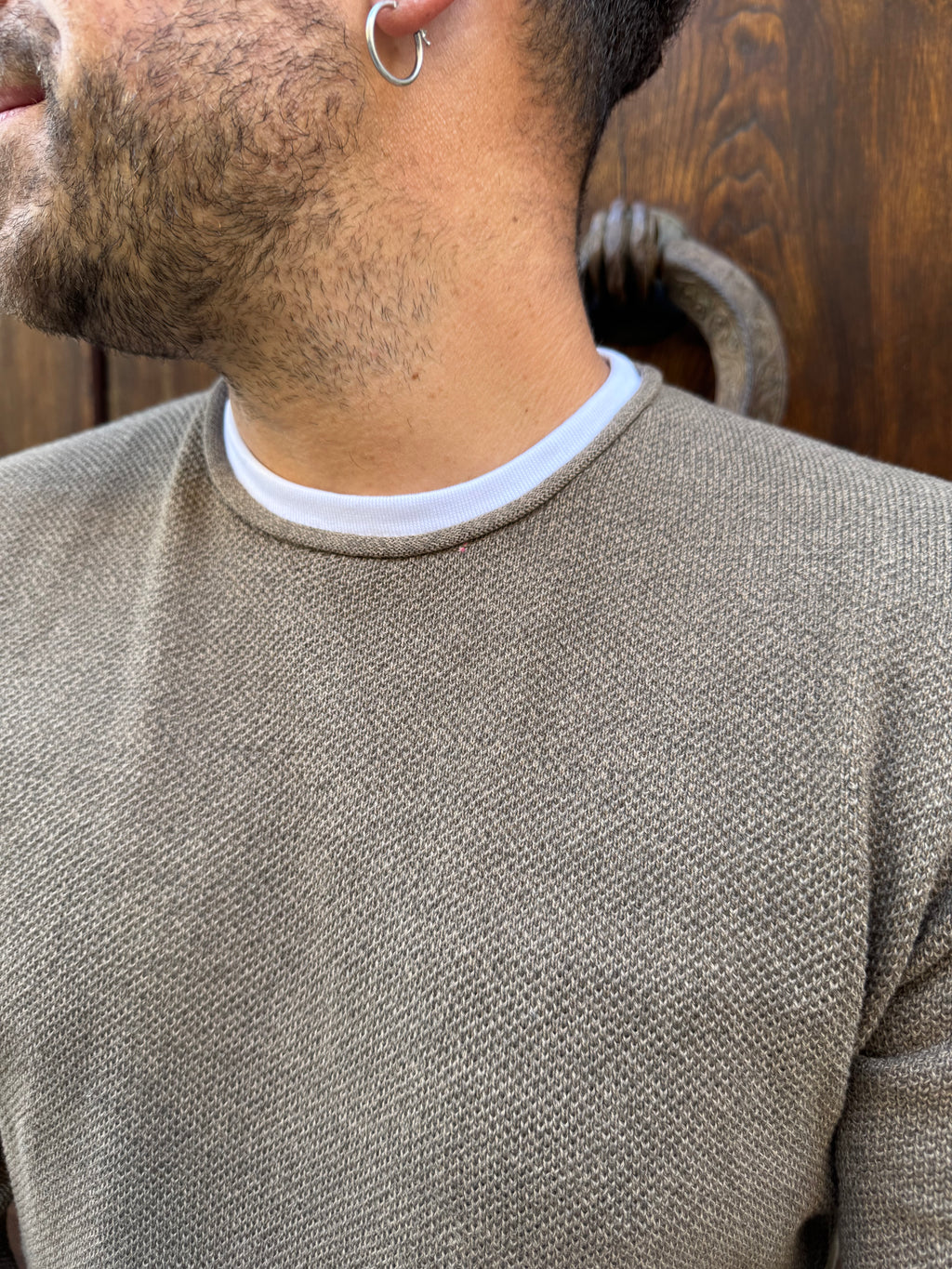 Maglioncino Alabastro di Tiffosi tortora