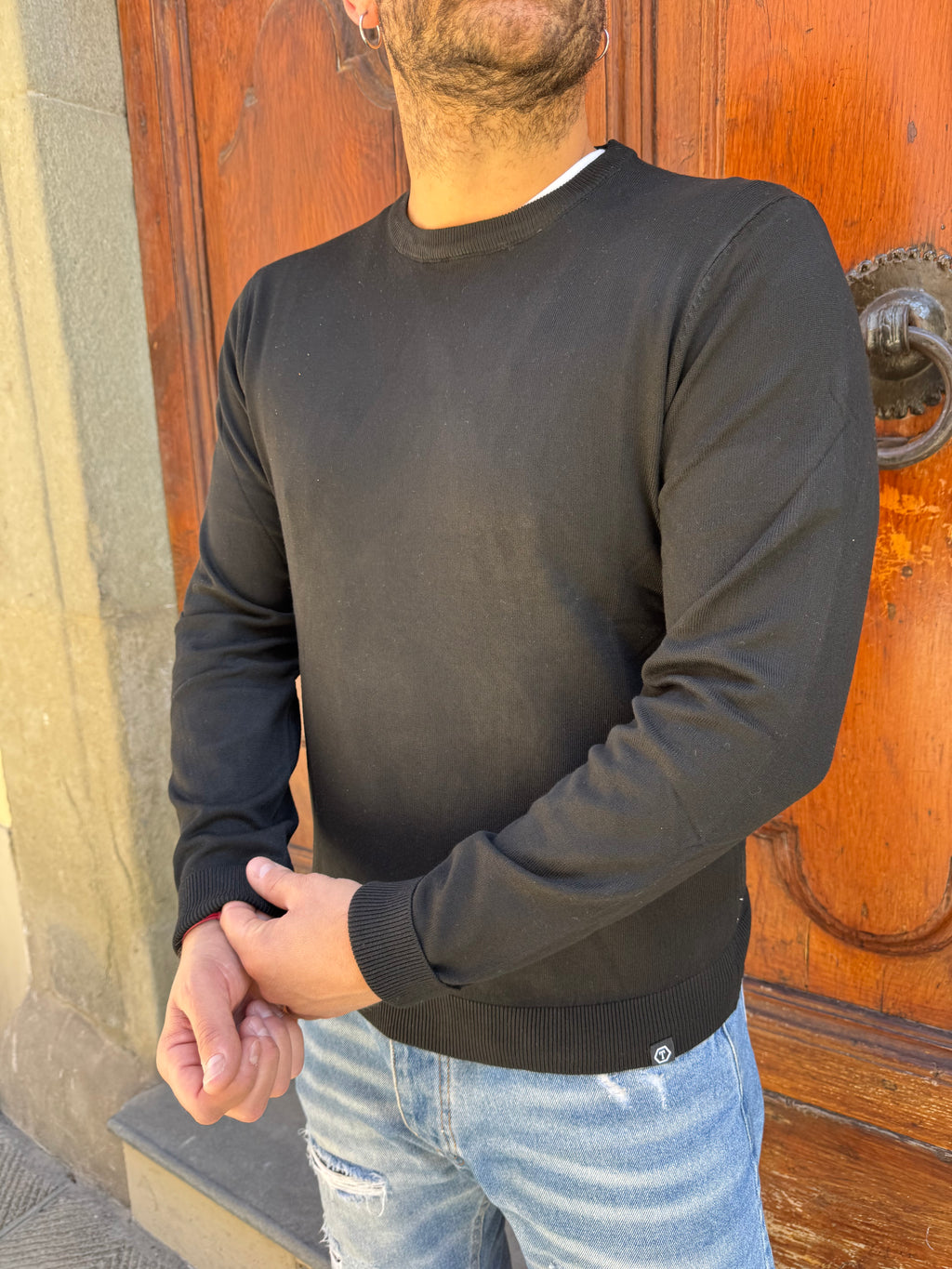 Maglioncino basico di Telamira nero