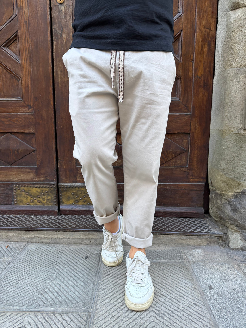 Pantalaccio Texas 2.0 in cotone di 3.9 sabbia