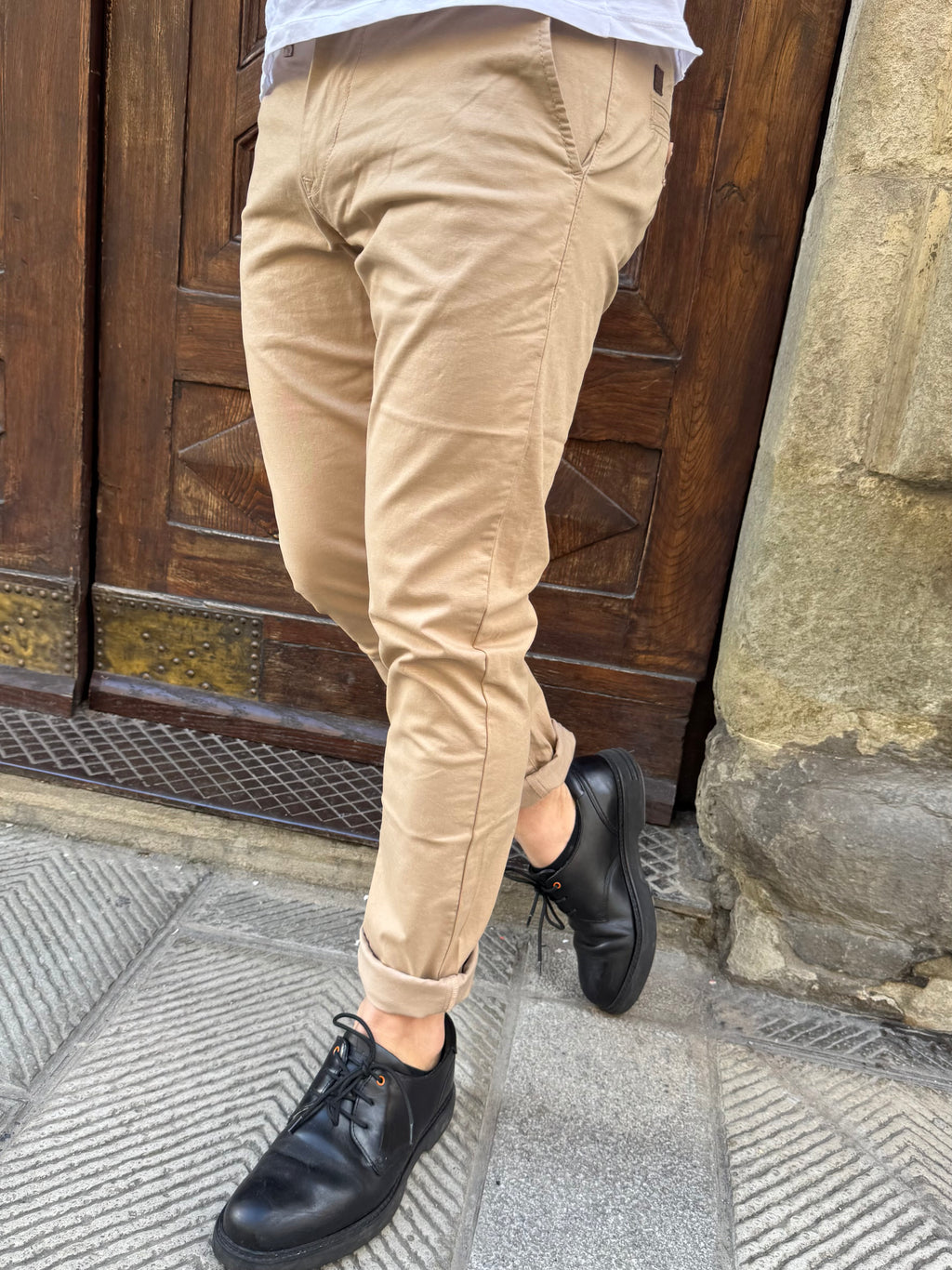 Pantalone Chinos di Tiffosi beige