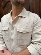 Camicia coordinato Hamaki-Ho in lino sabbia