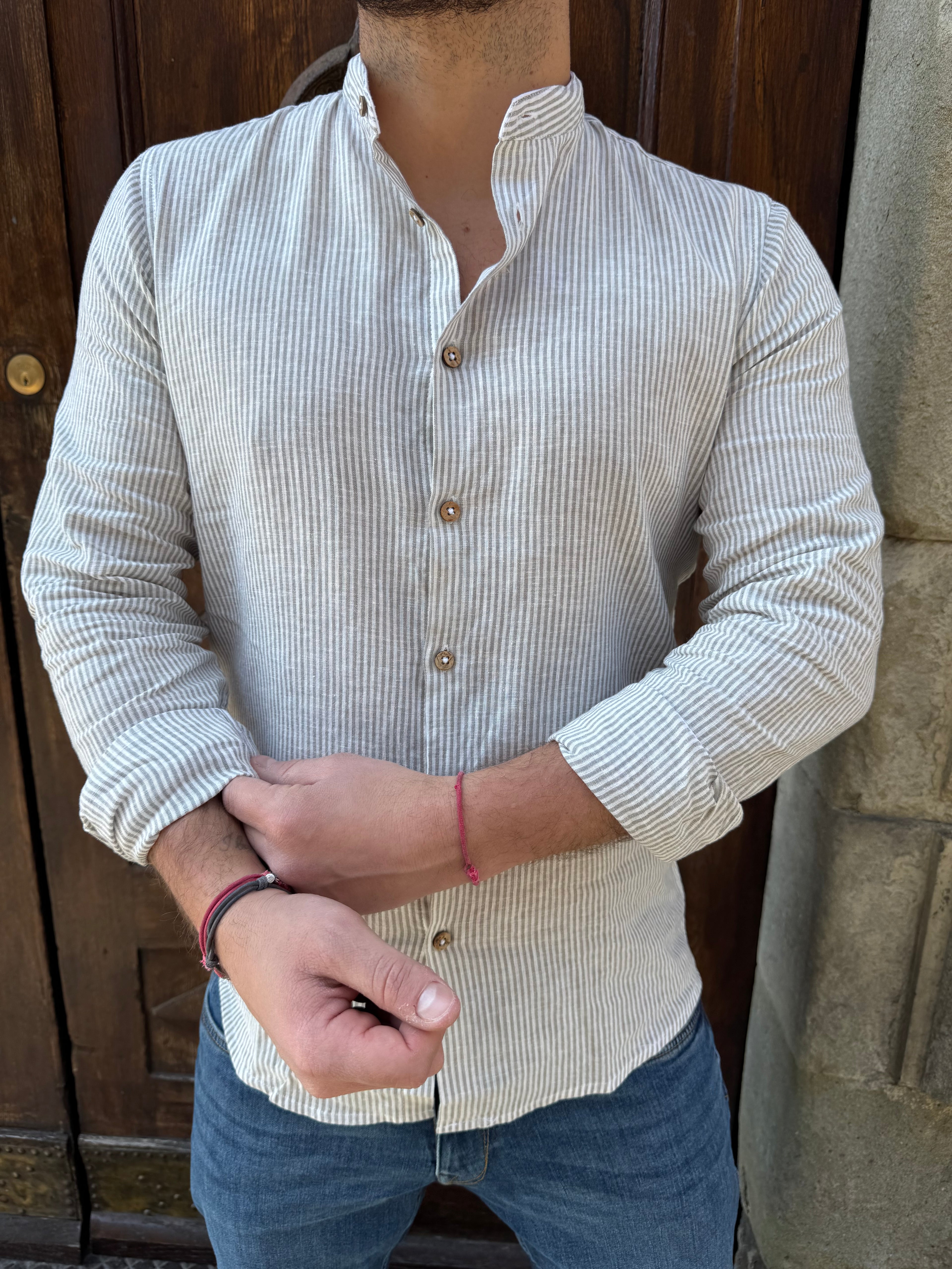 Camicia Versilia di Hamaki-Ho verde