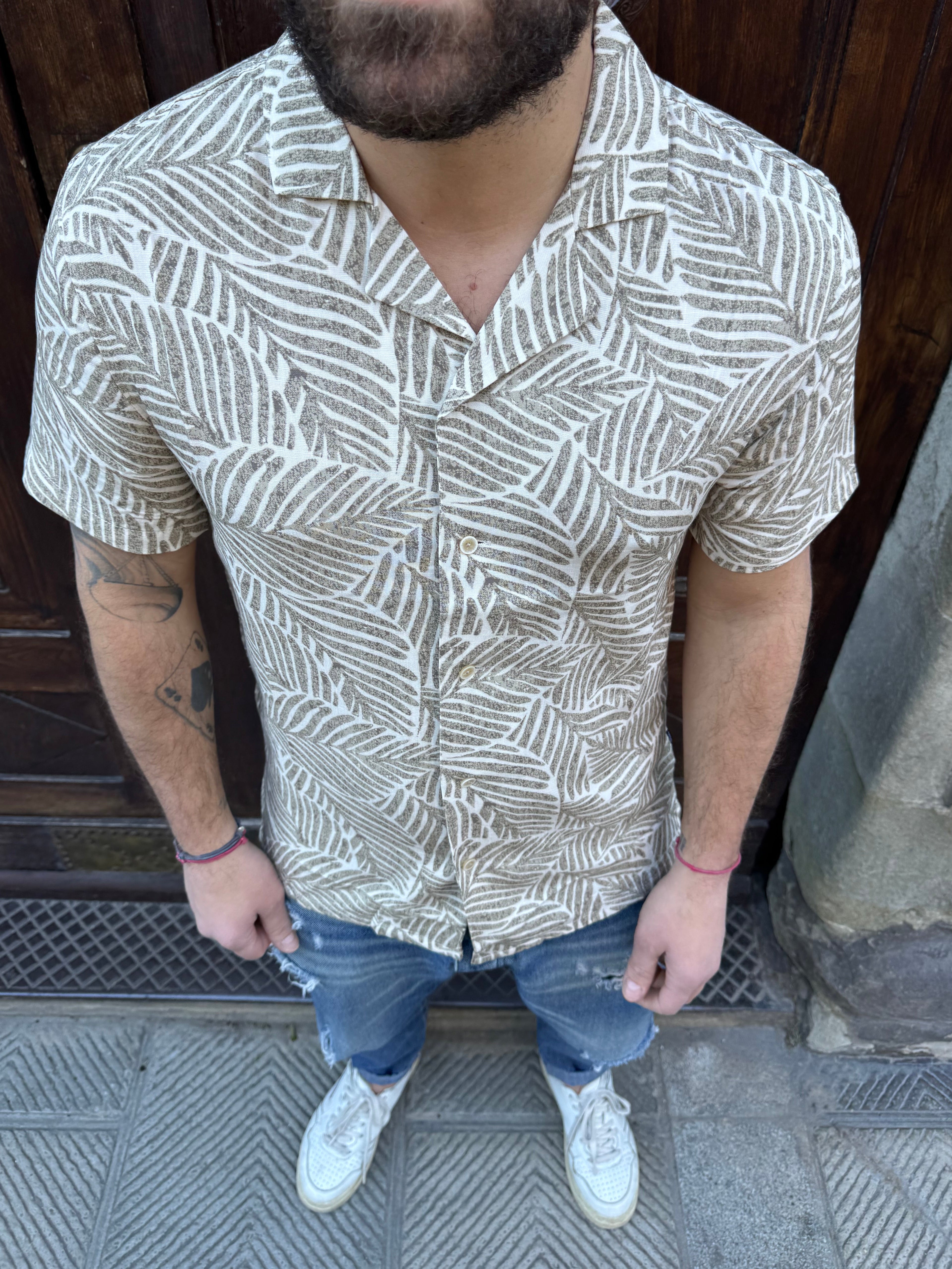 Camicia Flora di Tiffosi moro