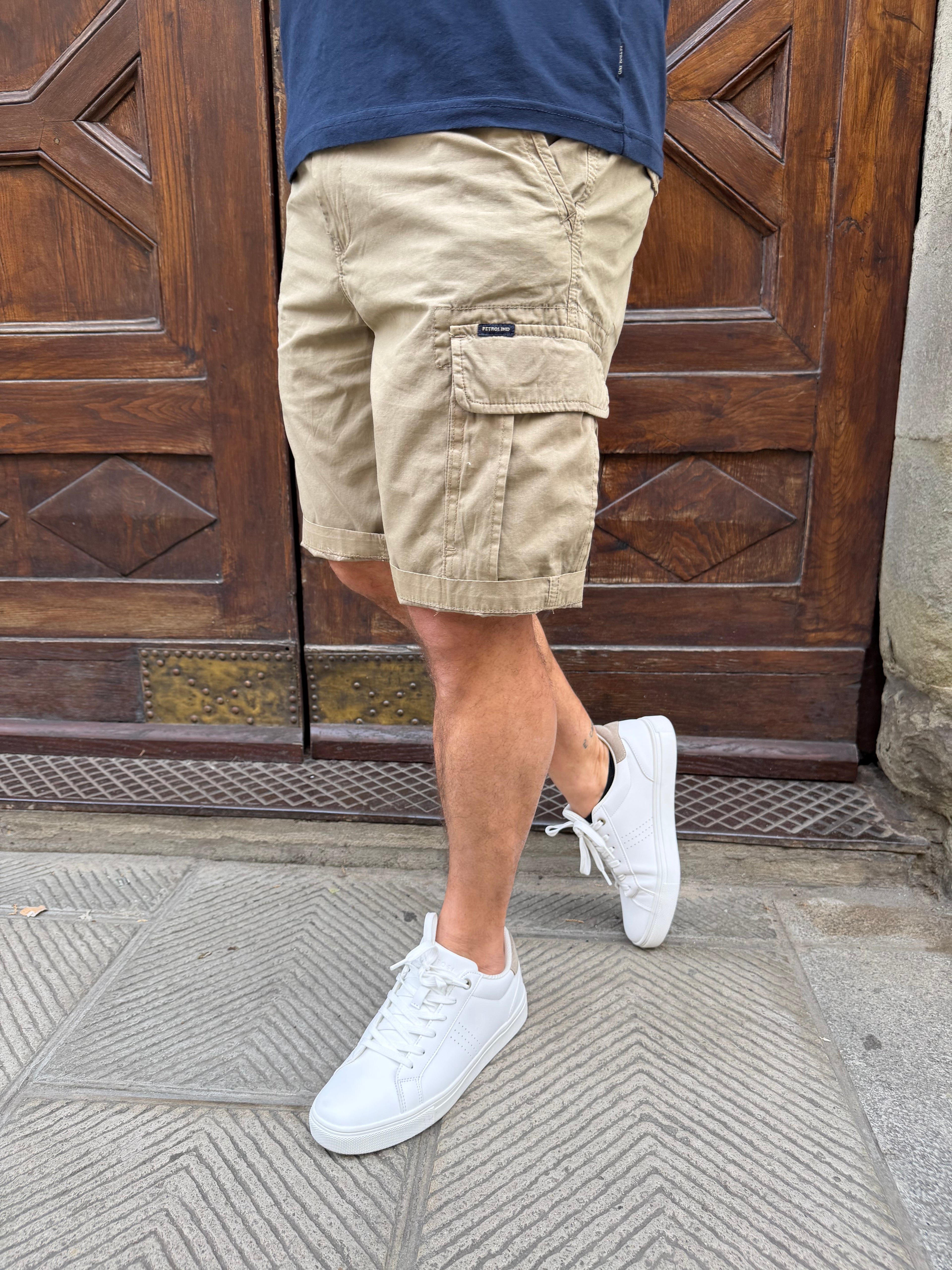Bermuda cargo di Petrol beige