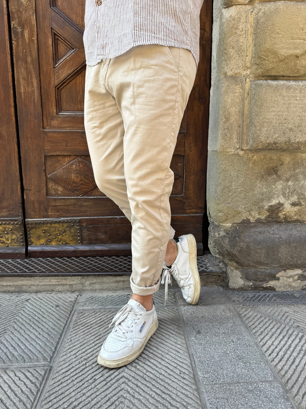 Pantalone Mike di 3.9 beige