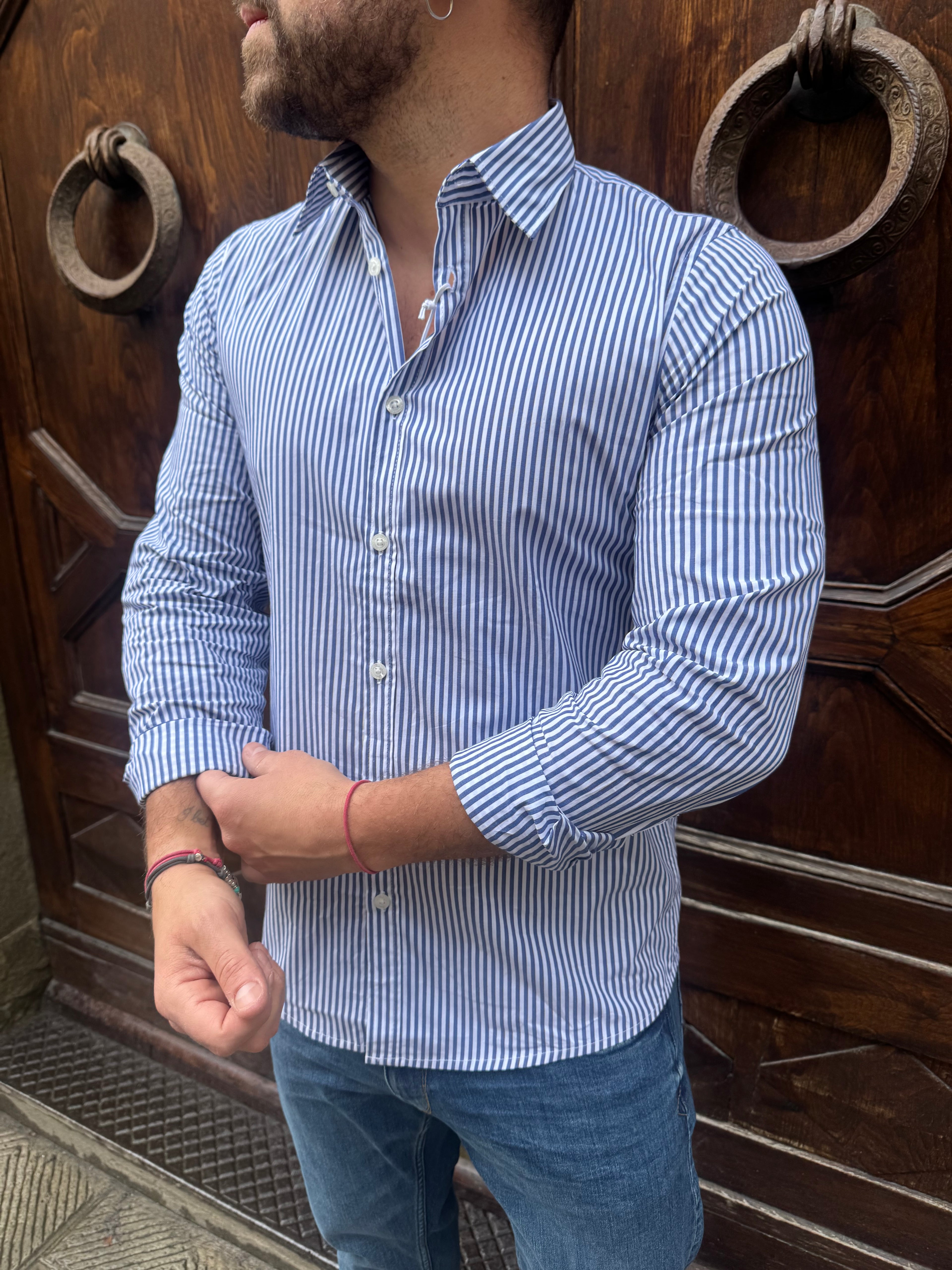 Camicia Portofino di Hamaki-Ho blu