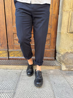 Pantalone completo Seersucker di Hamaki-Ho blu navy