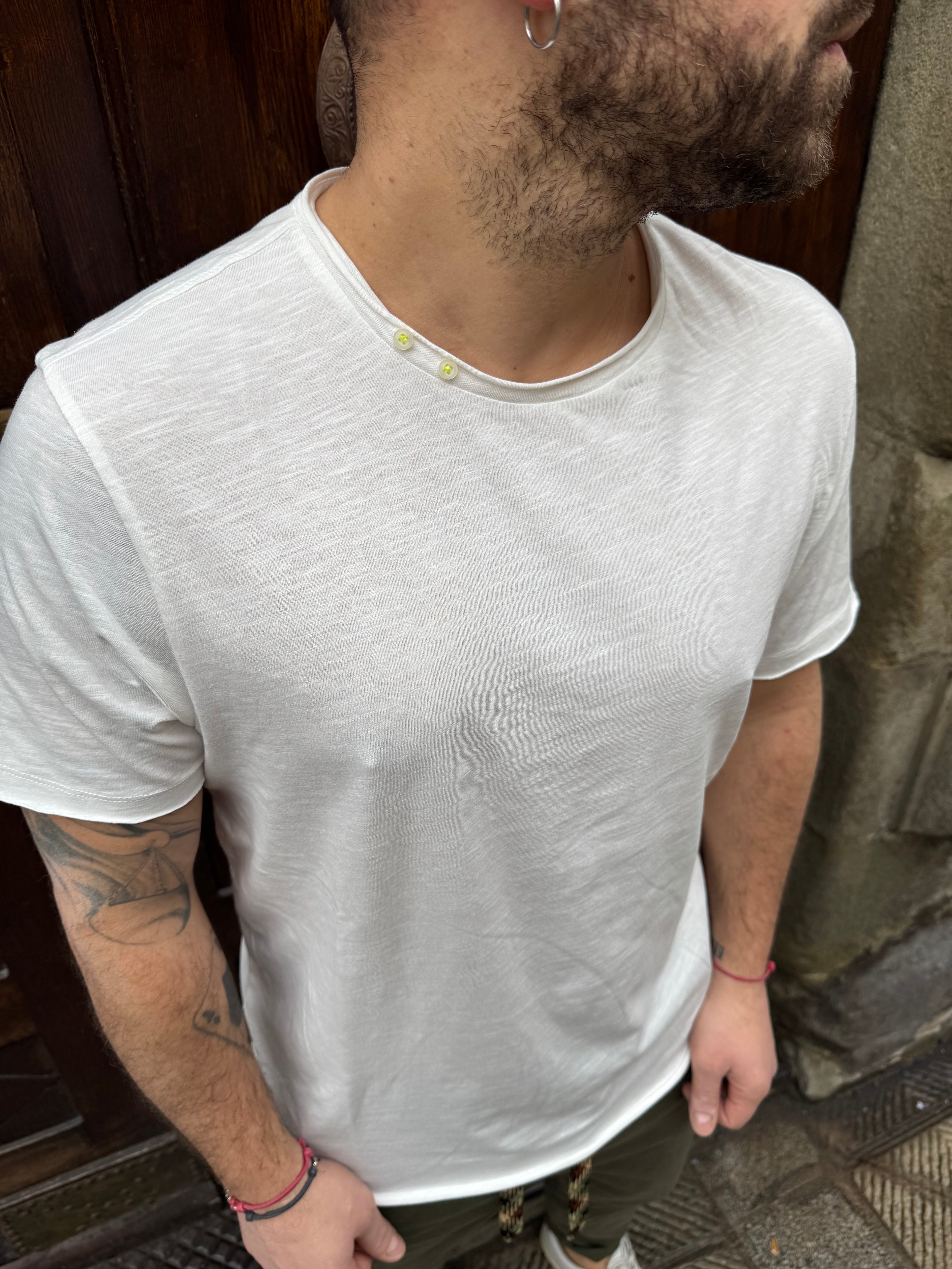 T-Shirt Topo di Tréz bianca