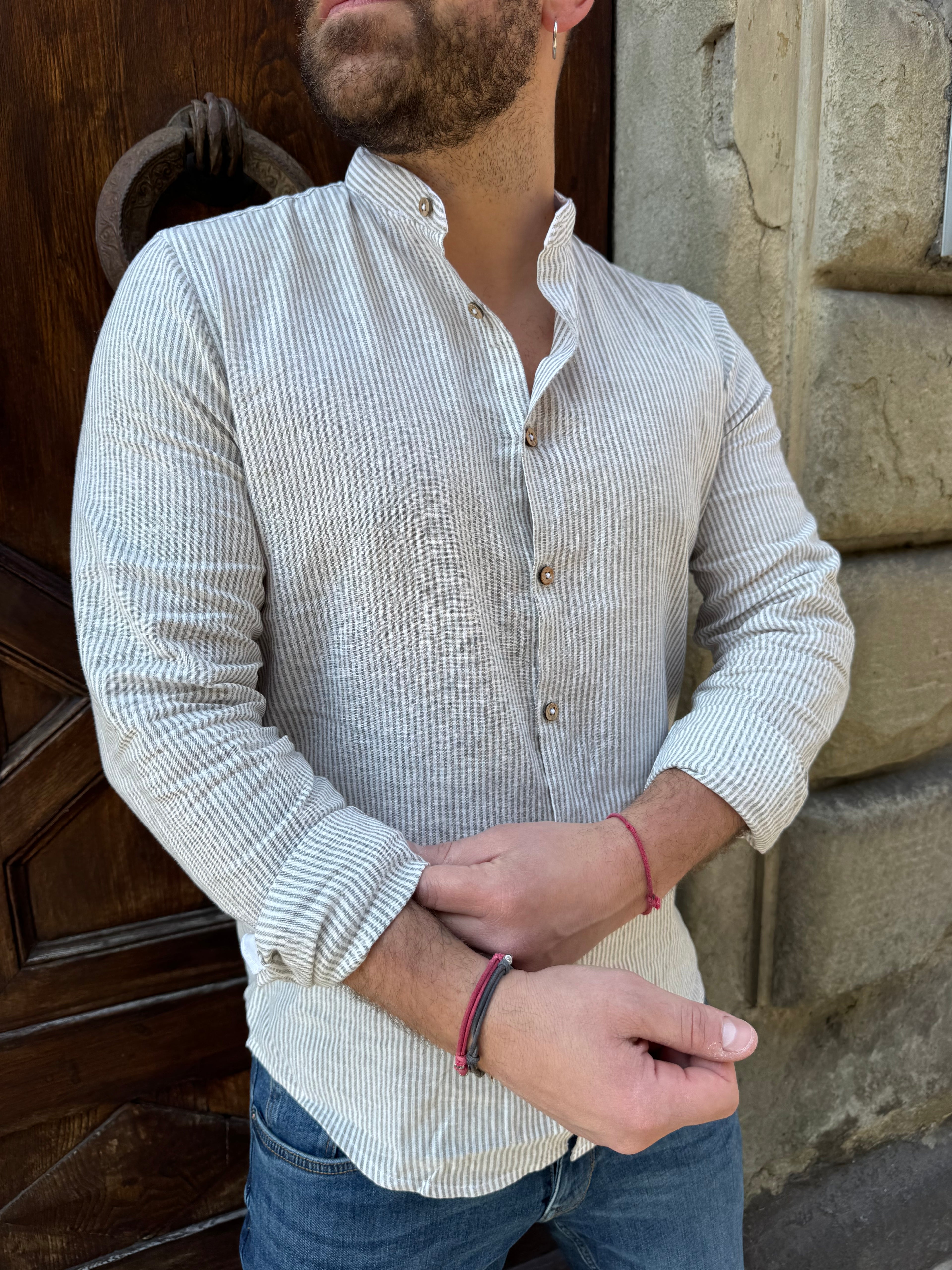 Camicia Versilia di Hamaki-Ho verde