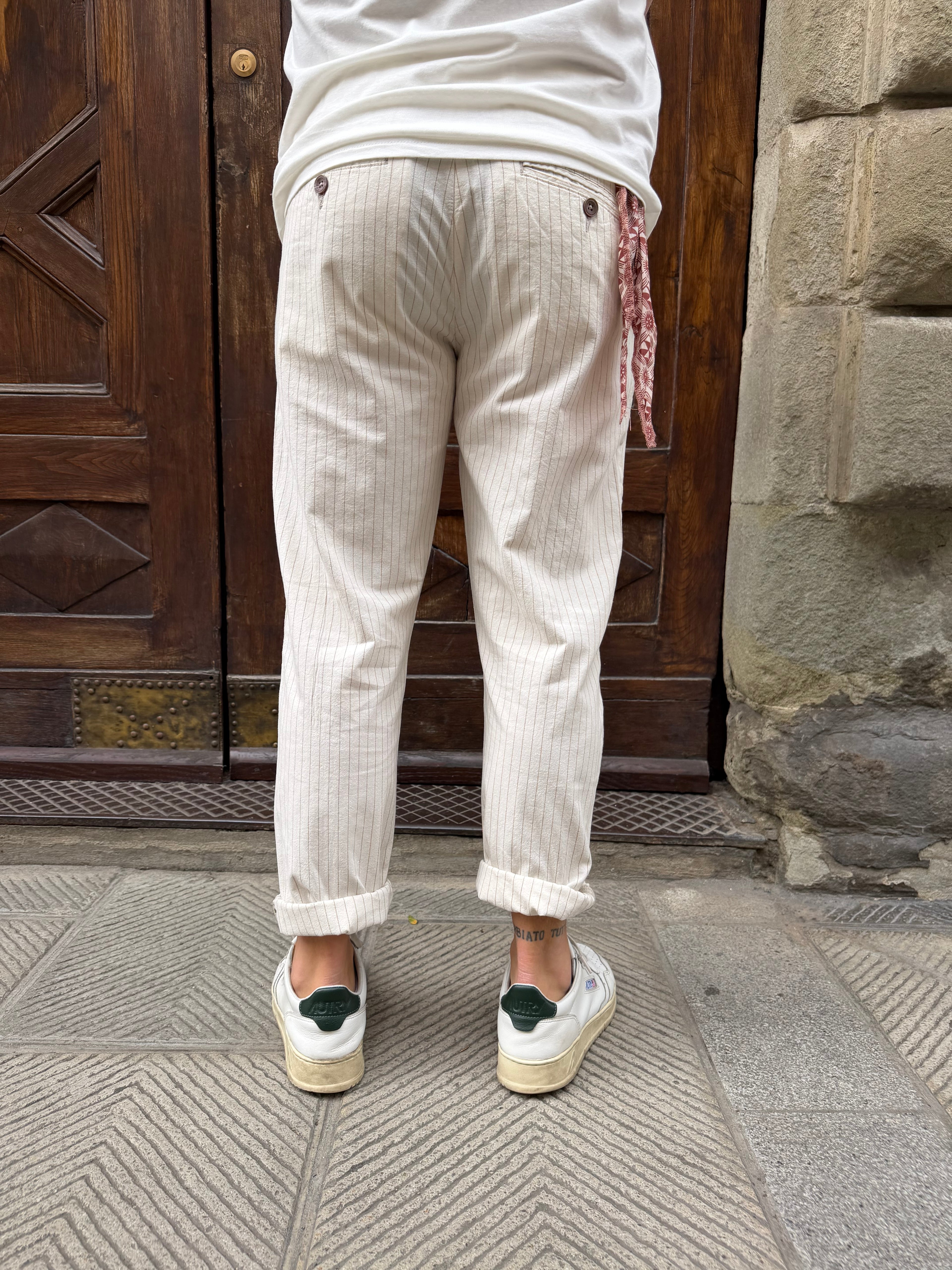Pantalone Portofino di Tréz bianco