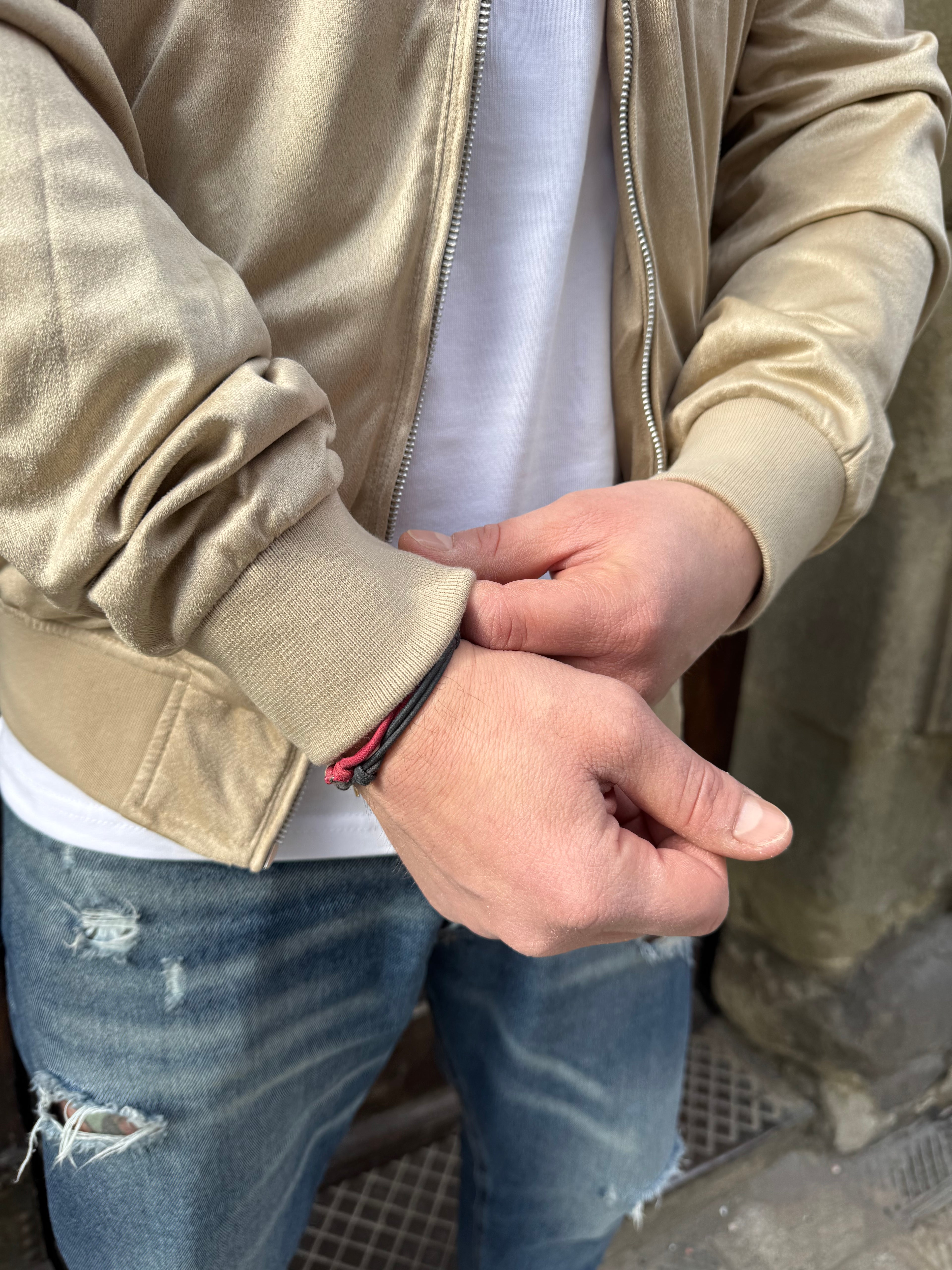 Giacchetto Bomber ecocamoscio di Telamira