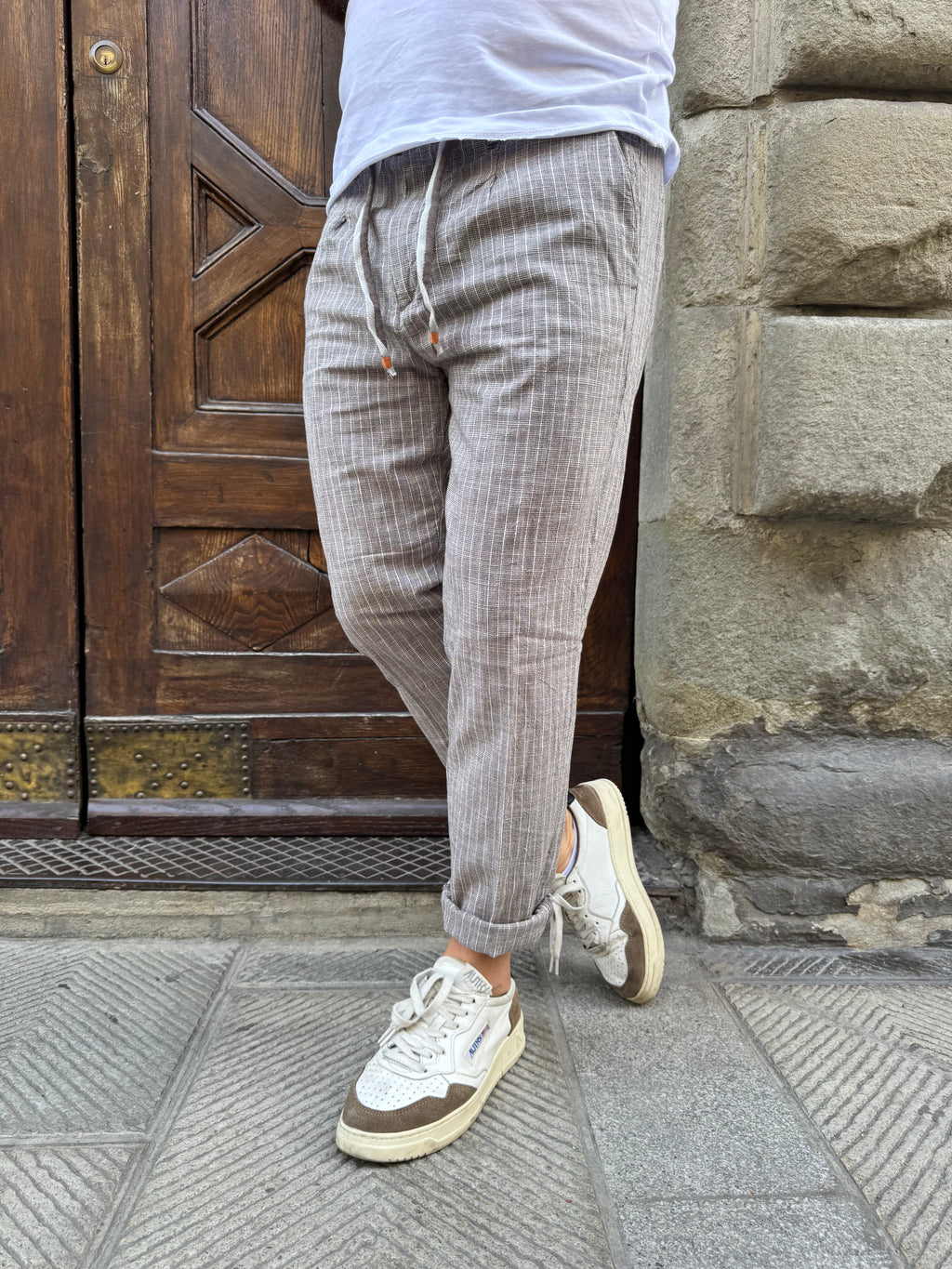 Pantalaccio Milano di Yes Zee rigato
