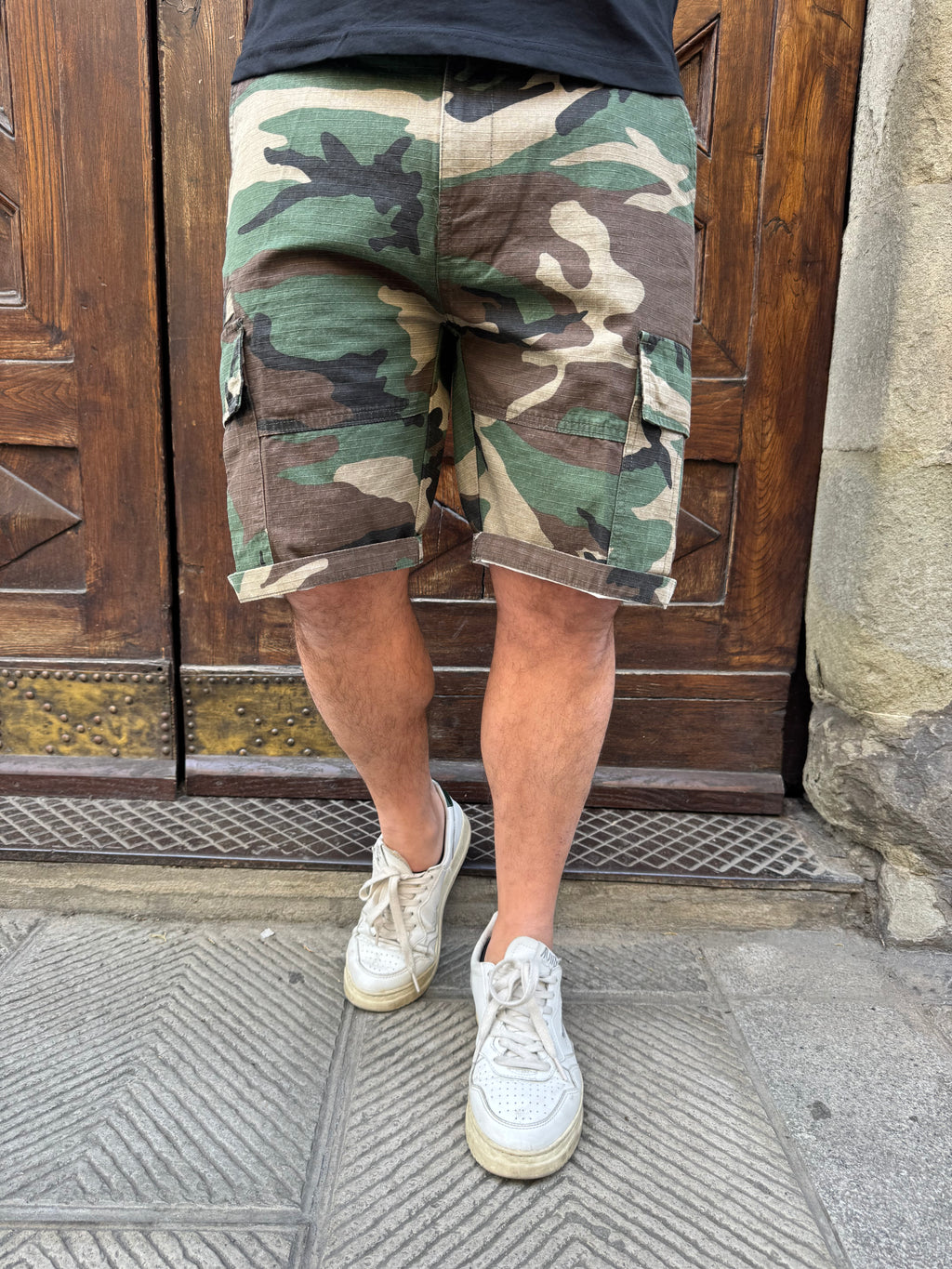 Bermuda cargo camouflage di Telamira