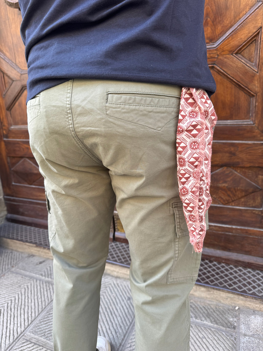 Pantalone Cargo di Trèz verde