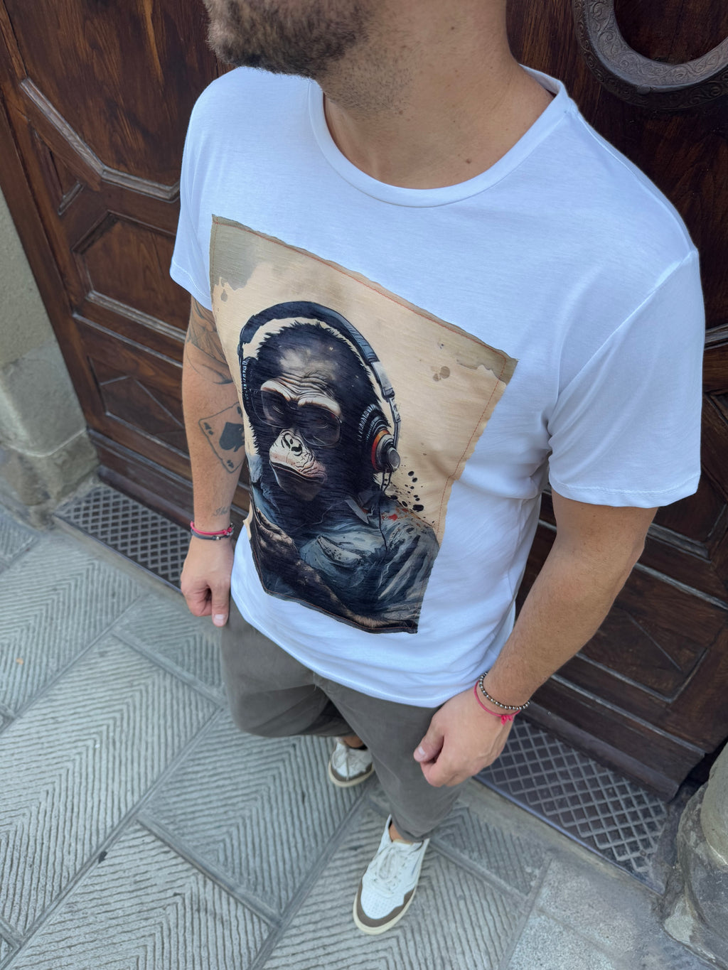 T-shirt Monkey music