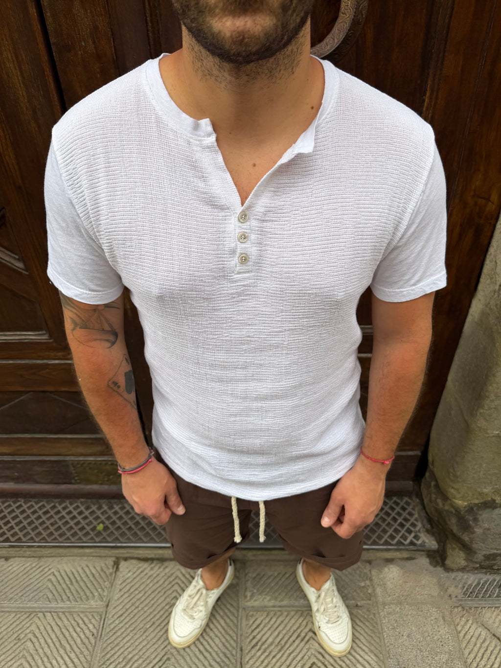 T-shirt Samarcanda di 3.9 bianca