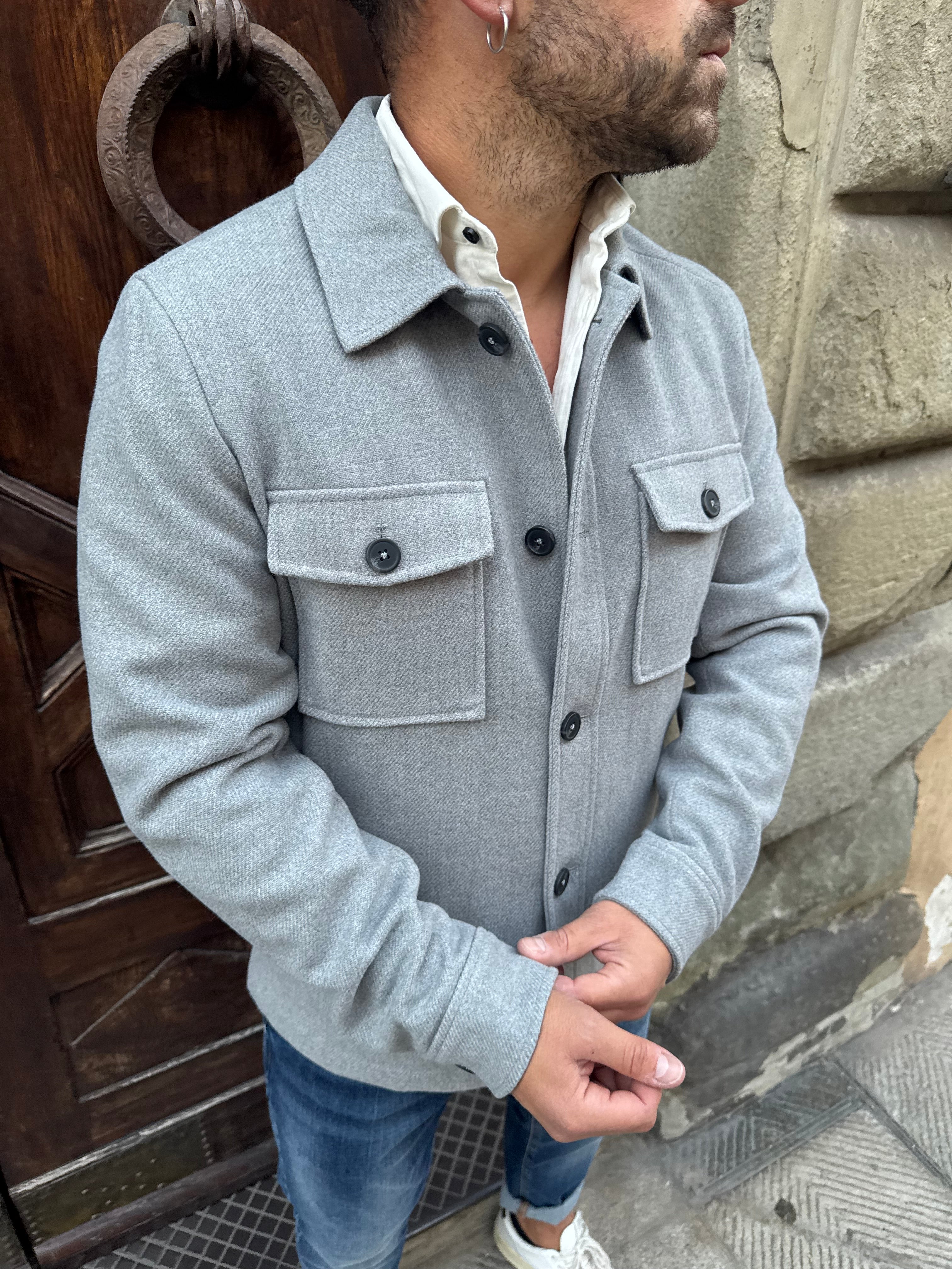 Giacchetto Prestige di HAMAKI-HO grigio perla