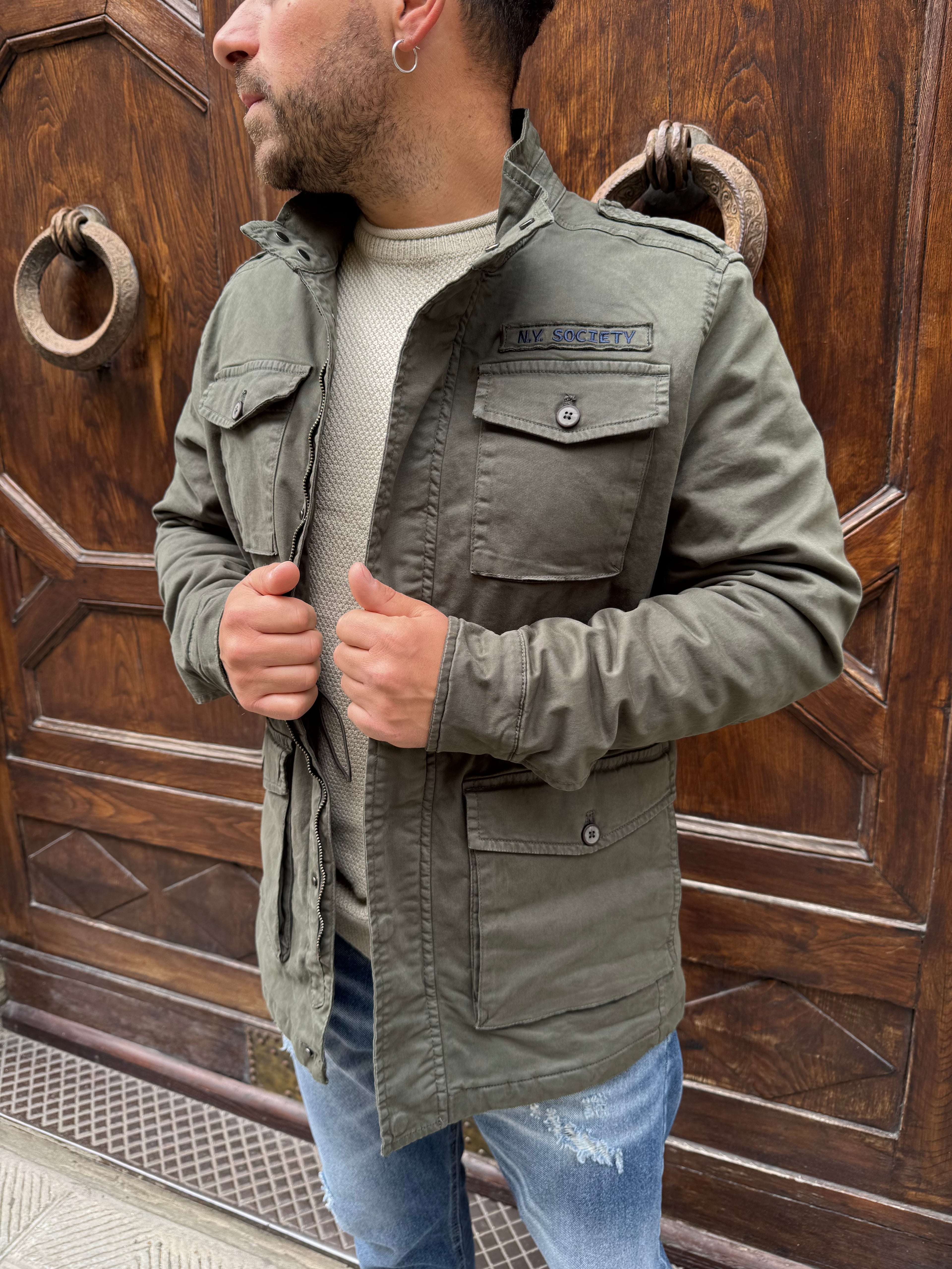 Giacchetta Sahariana di Trèz verde