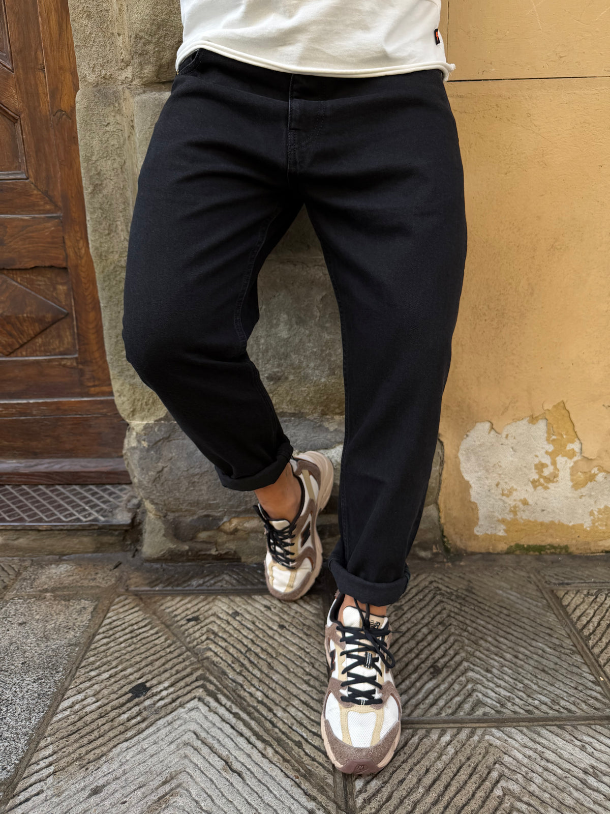 Jeans Yellowstone Cropped di Pont nero