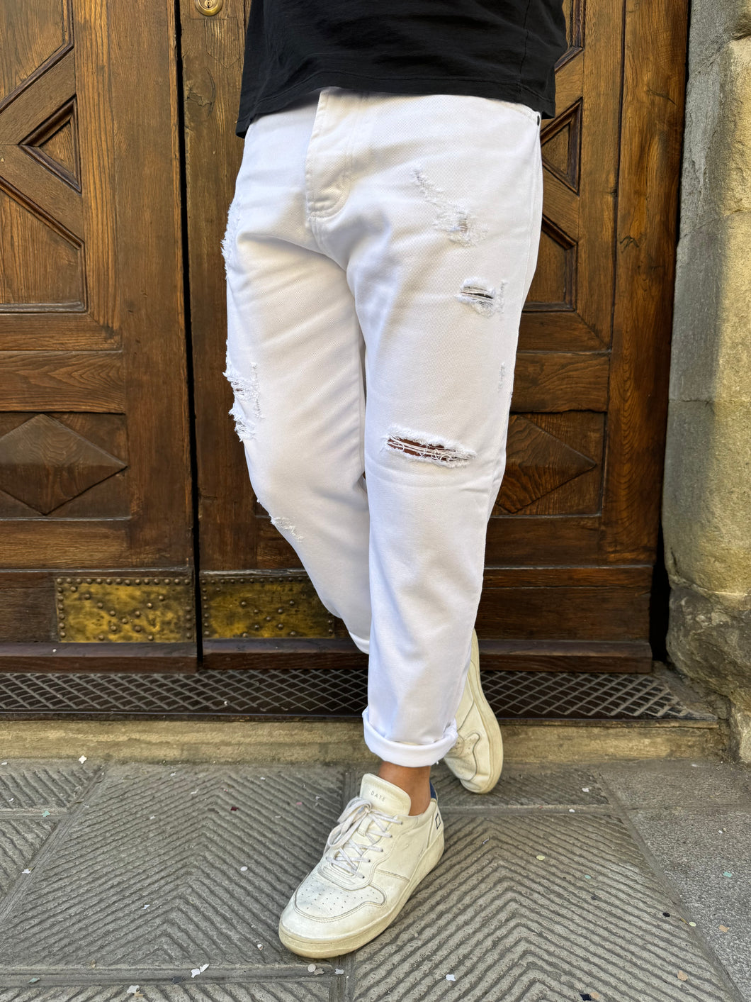 Pantalone Bulldenim di Myden bianco