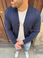 Cardigan Roger di Hamaki-Ho blu