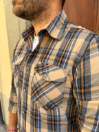 Camicia Quadro 01 di Tréz beige