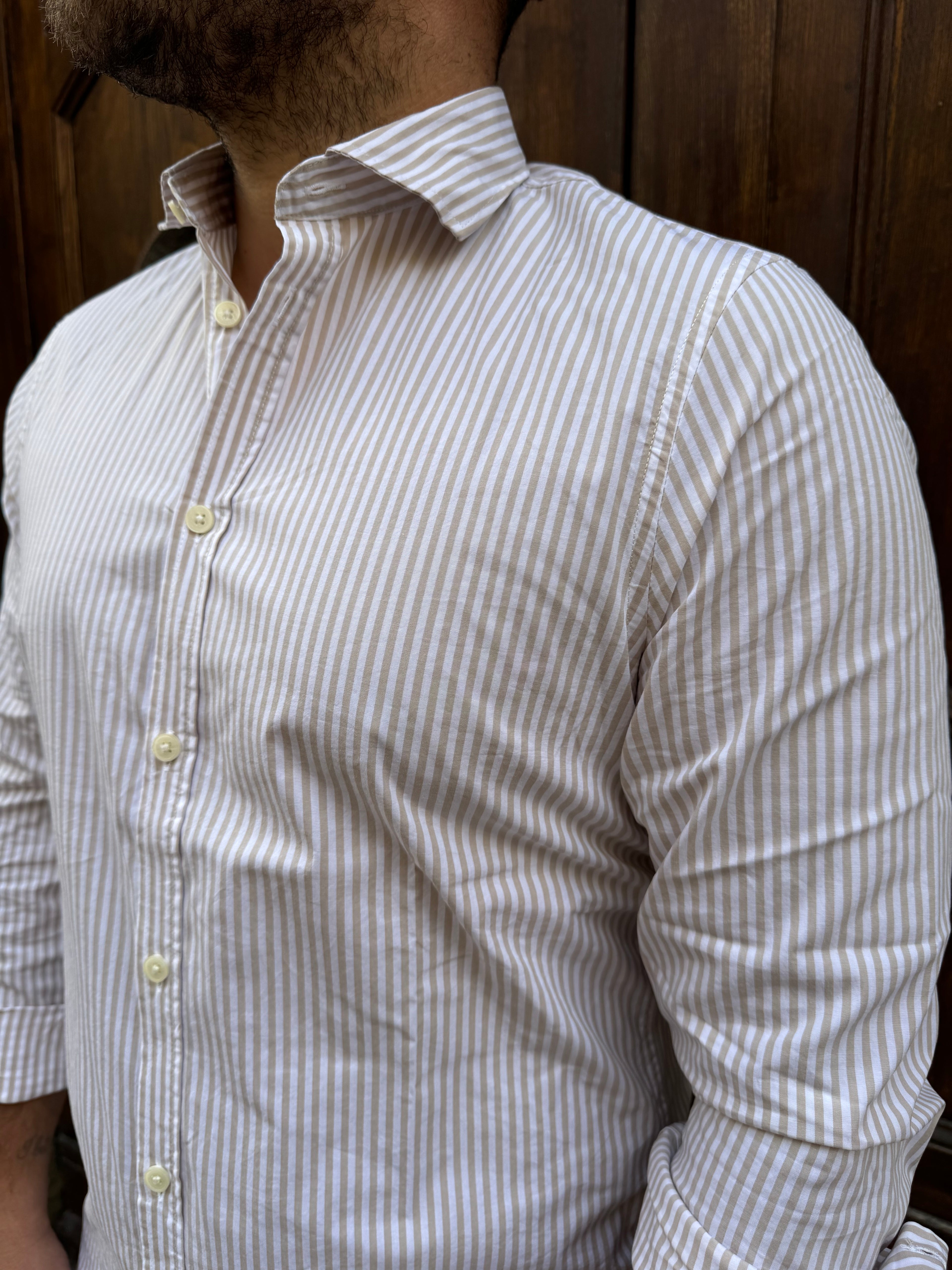 Camicia Portofino di Hamaki-Ho beige