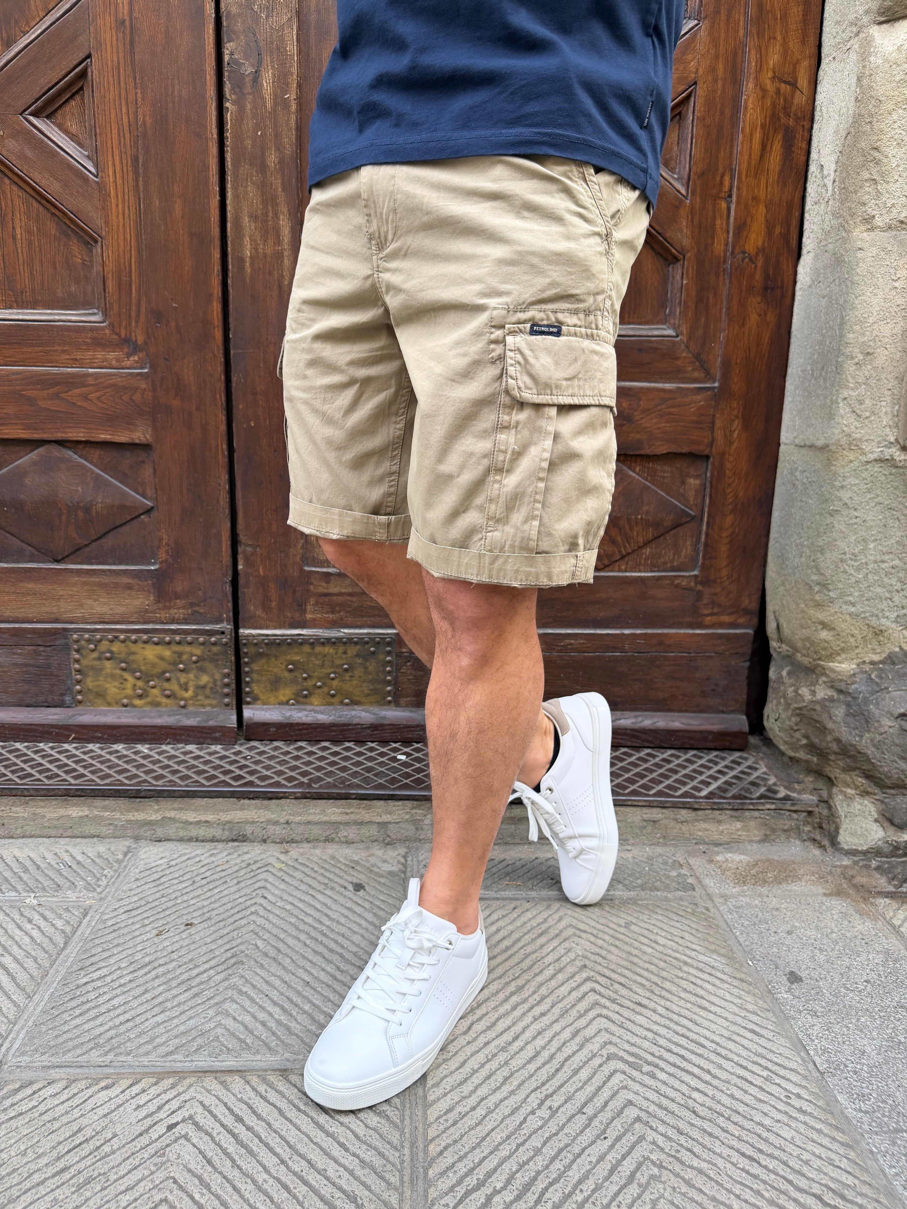 Bermuda cargo di Petrol beige