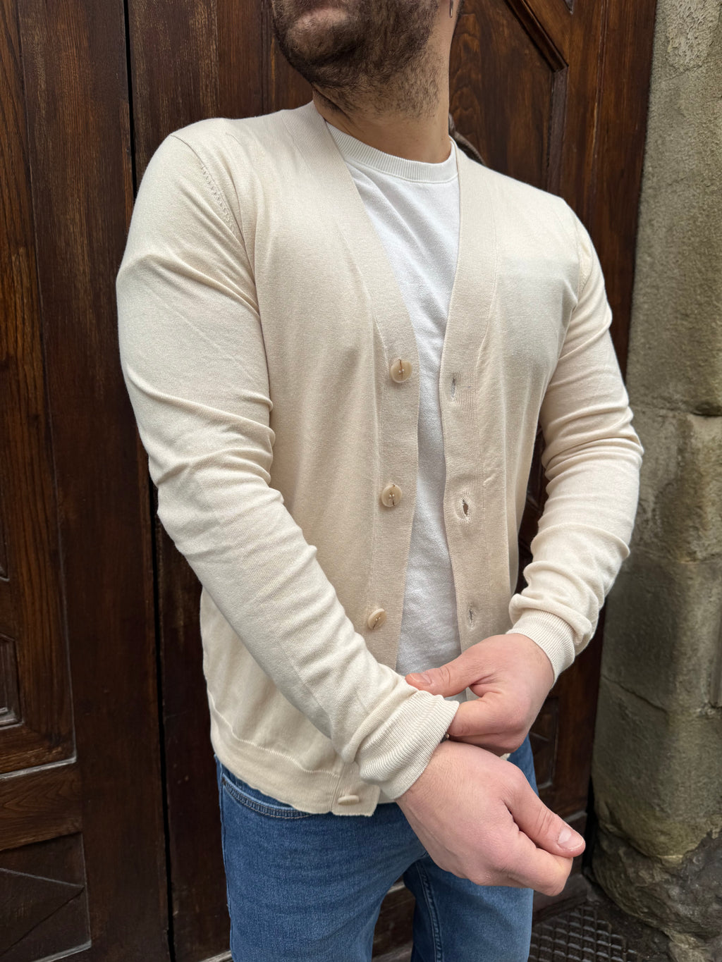Cardigan Roger di Telamira sabbia