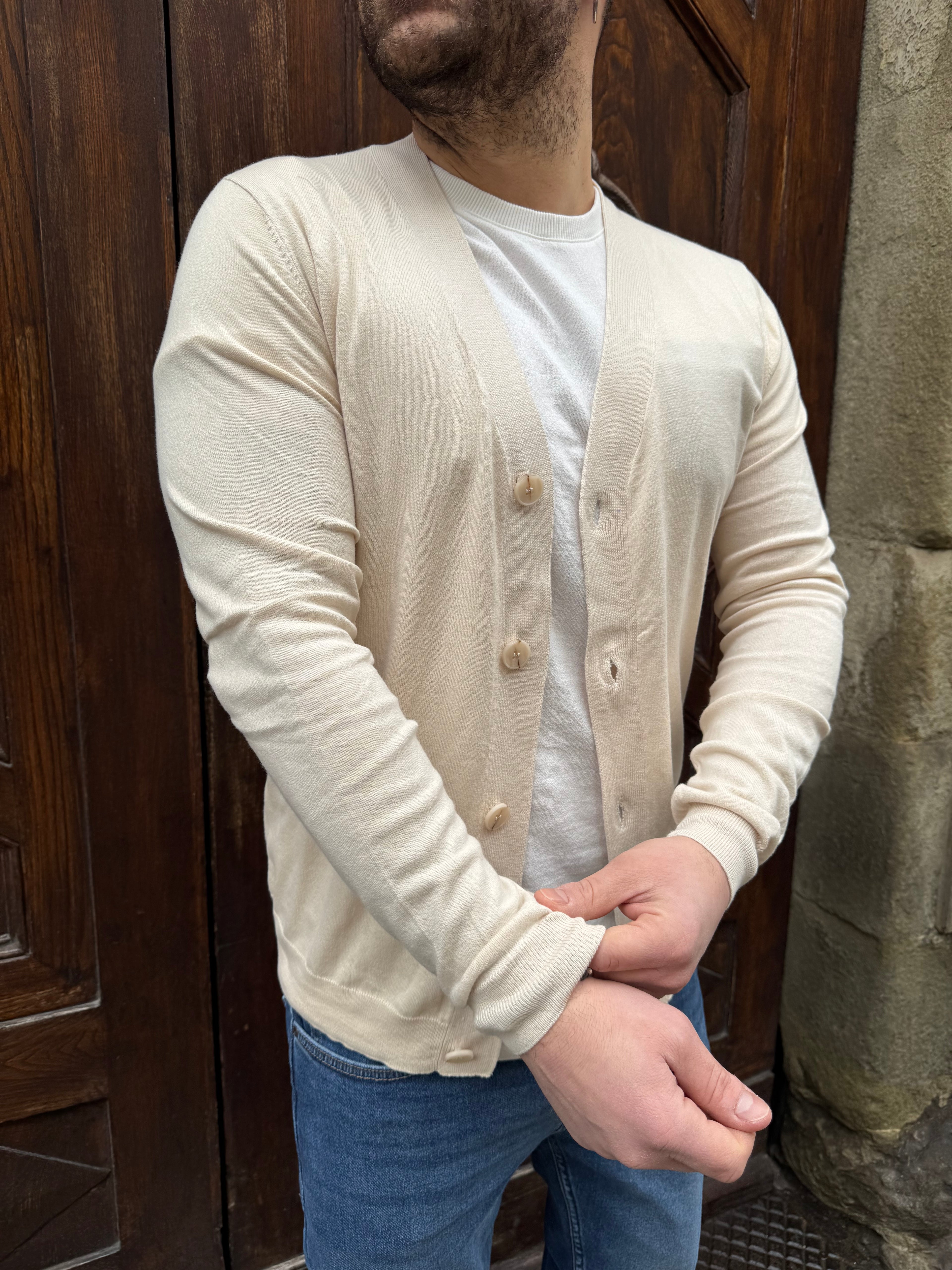 Cardigan Roger di Telamira sabbia