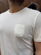 T-Shirt Taschino di Tréz bianca
