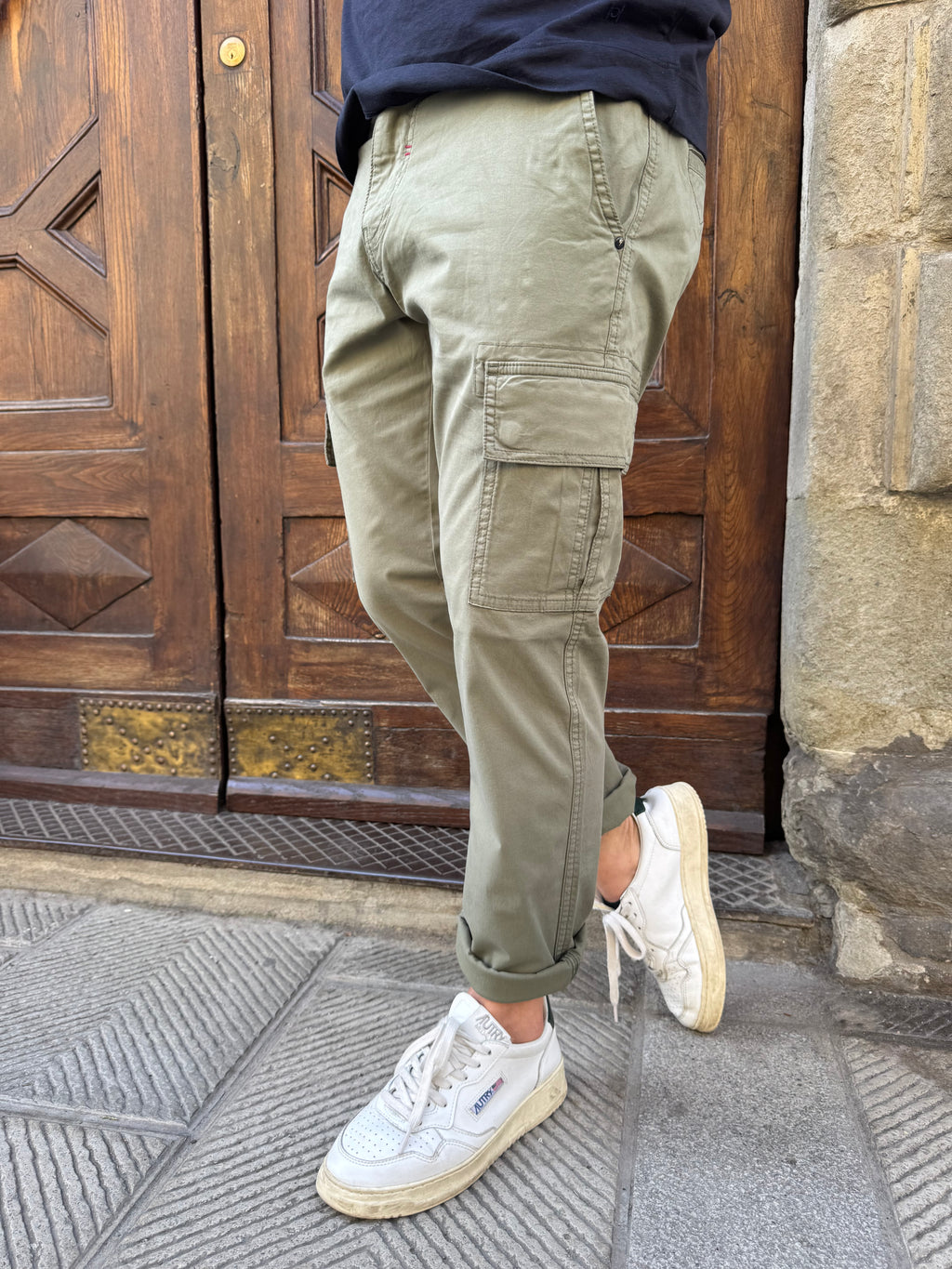 Pantalone Cargo di Trèz verde
