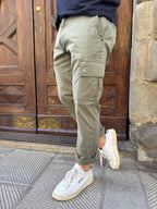 Pantalone Cargo di Trèz verde