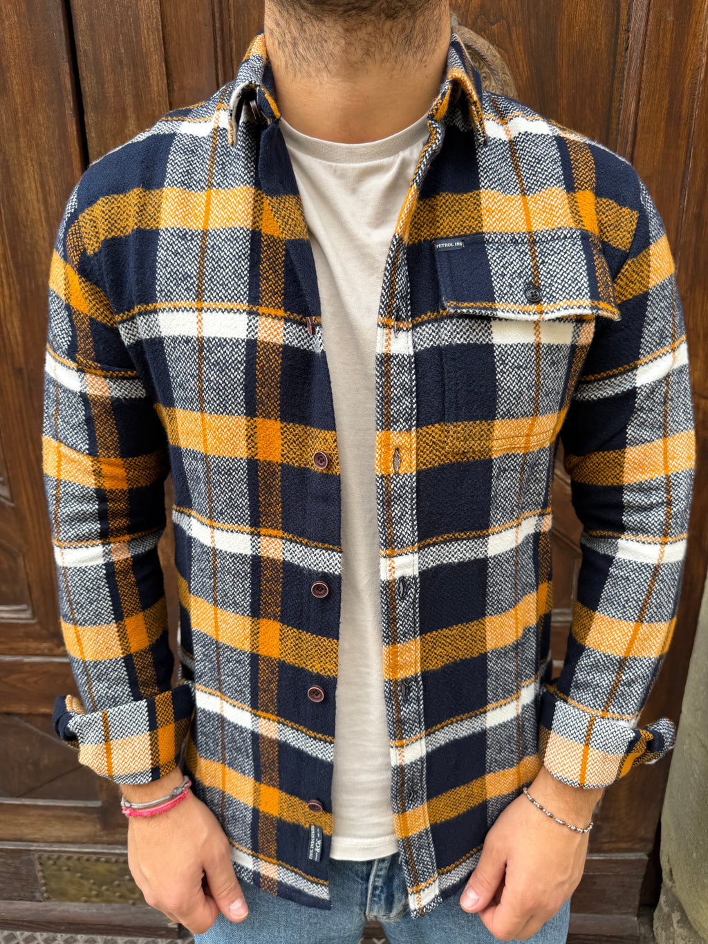 Camicia Jordan di Petrol Ind. blu