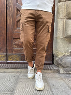 Pantalone cargo di Tréz tabacco