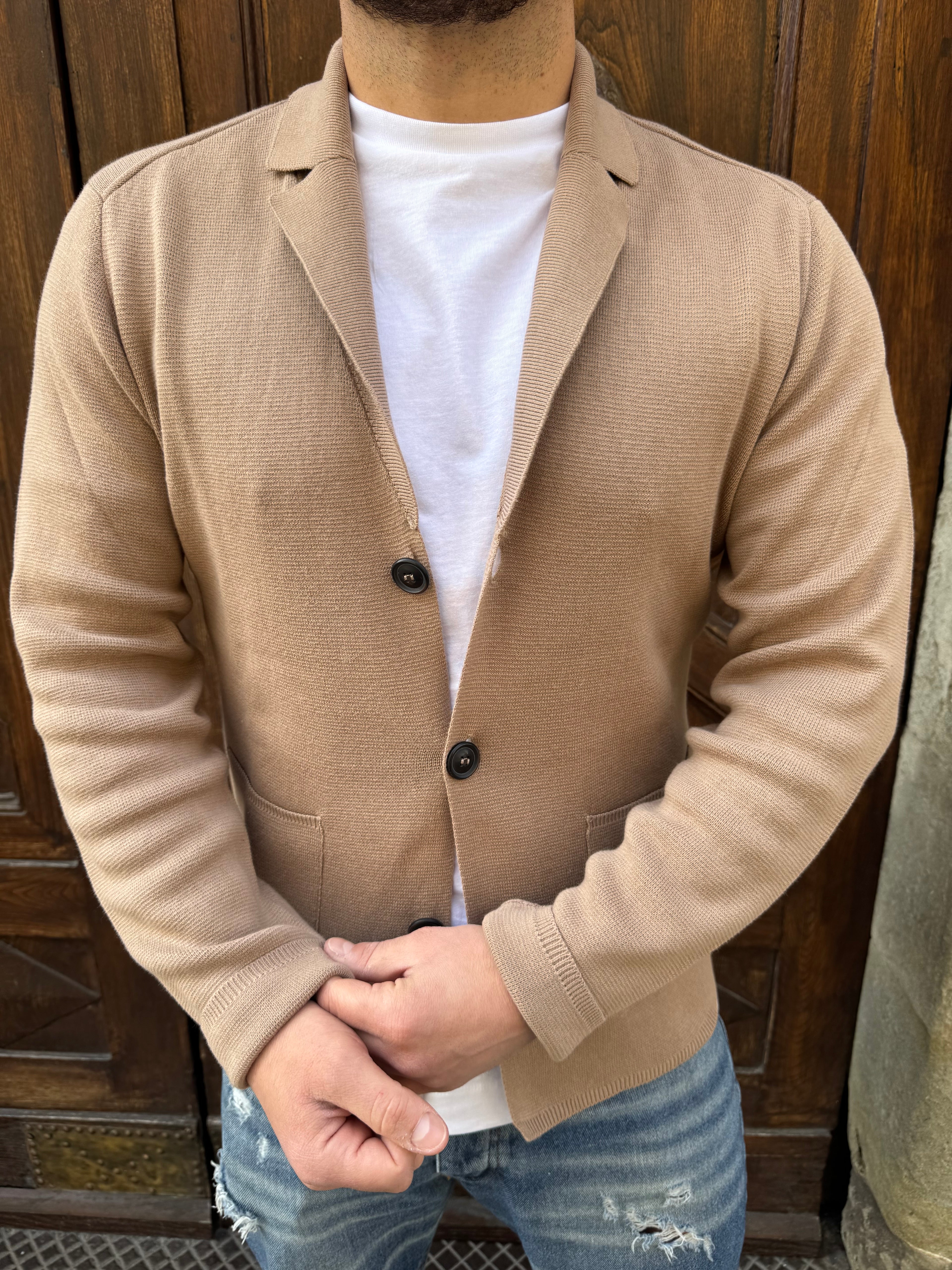 Cardigan Milano di Hamaki-Ho tabacco