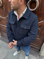 Giacchetto Prestige di HAMAKI-HO blu navy